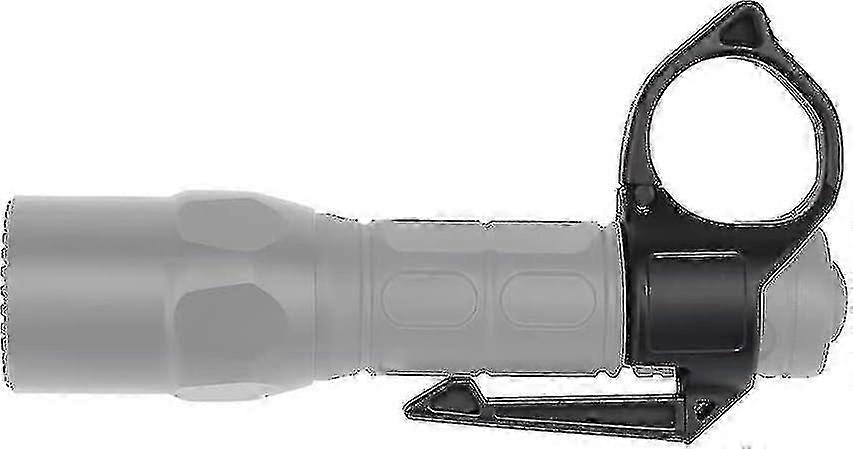 Flashlight Ring, 1' Tatcical Flashlight Adapter Ring With Pocket Clip Flashlight Finger Release Ring For Surefire Flashlight