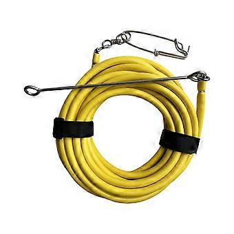 Lenza galleggiante da pesca, lenza da pesca subacquea, tubo in gommapiuma, ferramenta in acciaio inossidabile, galleggiabilità per pesca subacquea da 20 m