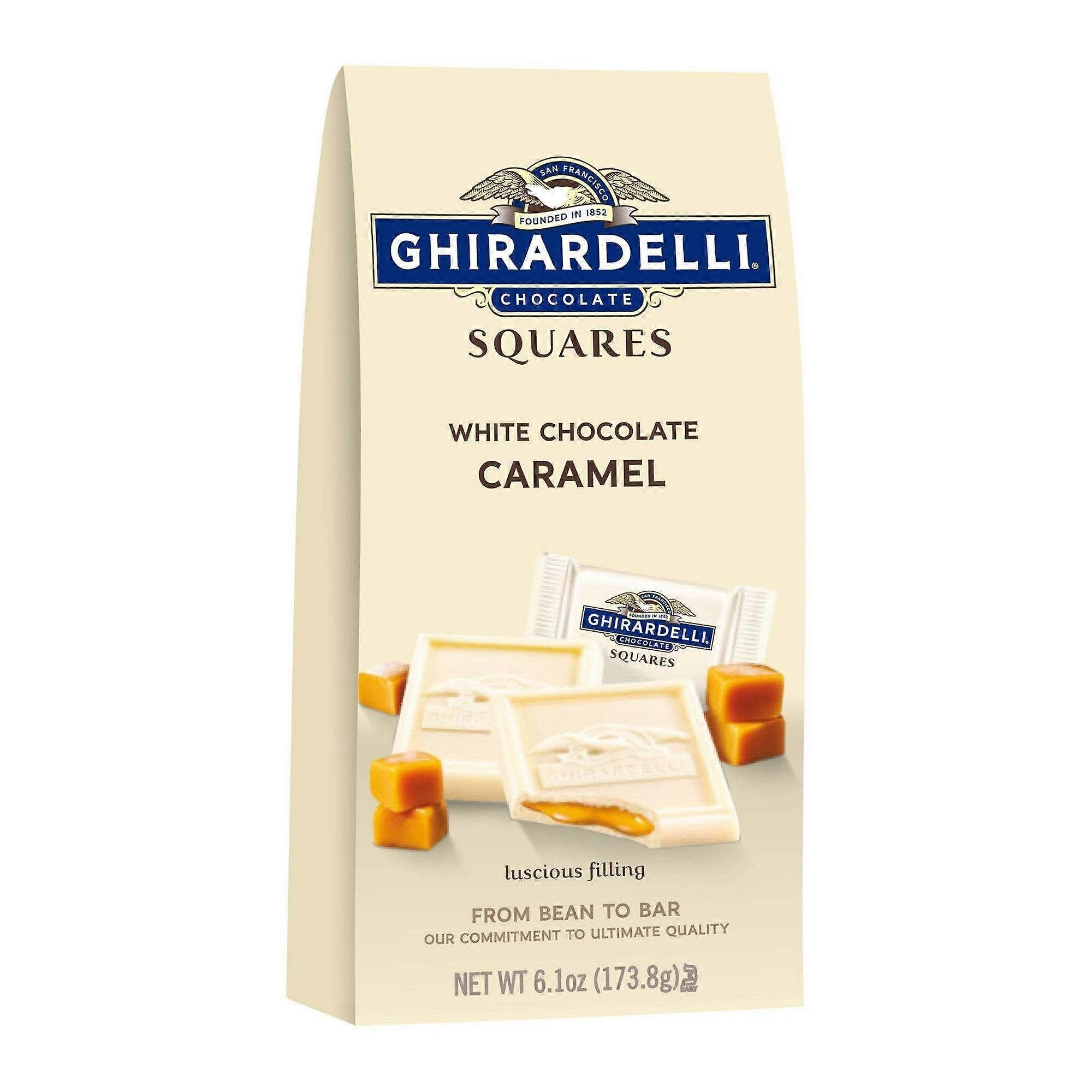 Cuadrados de caramelo de chocolate blanco Ghirardelli, 6.1 oz