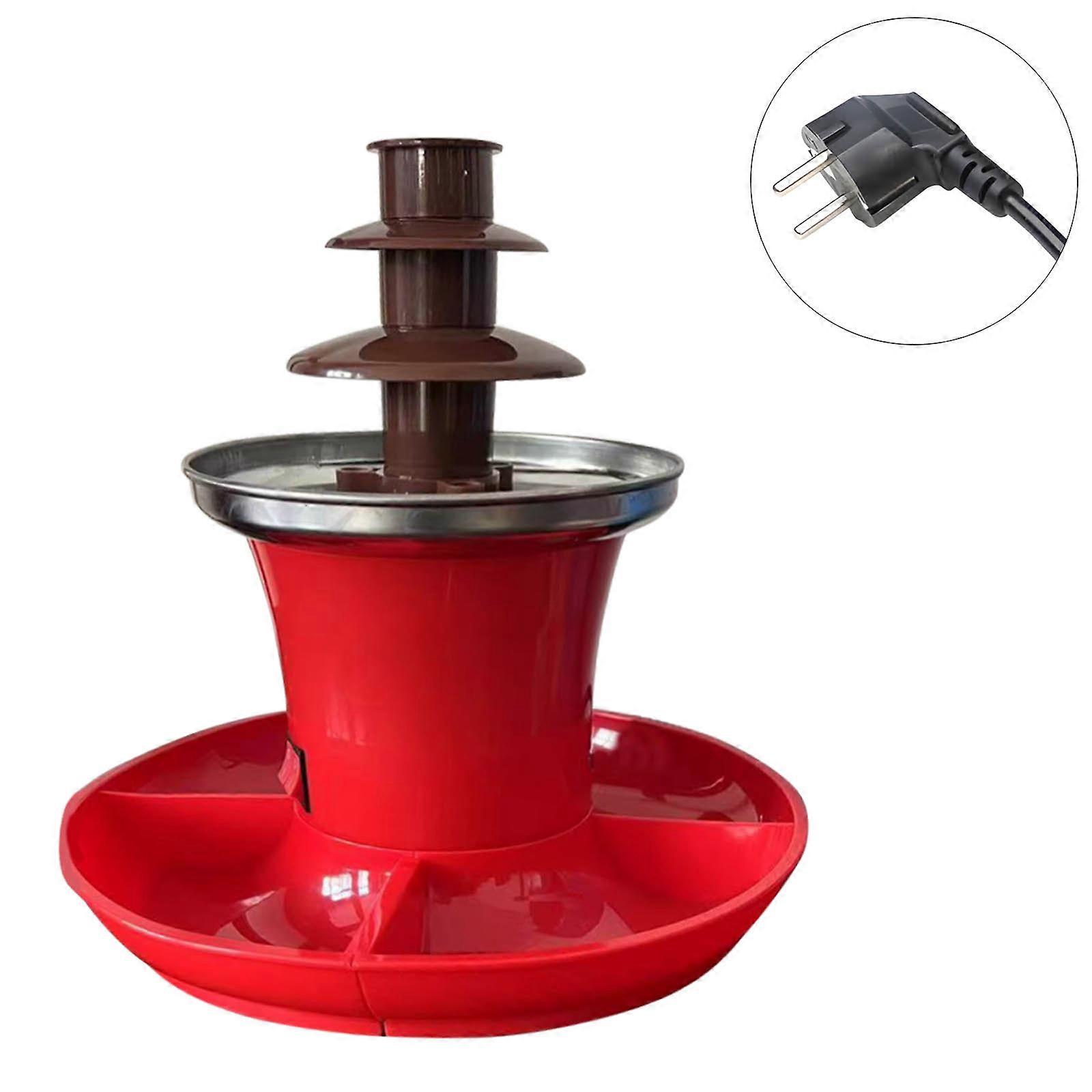 Quiet Chocolate Fountain Maker Low Noise Chocolate Fountain Machine With Heating Melting Tower For Party Multicolor