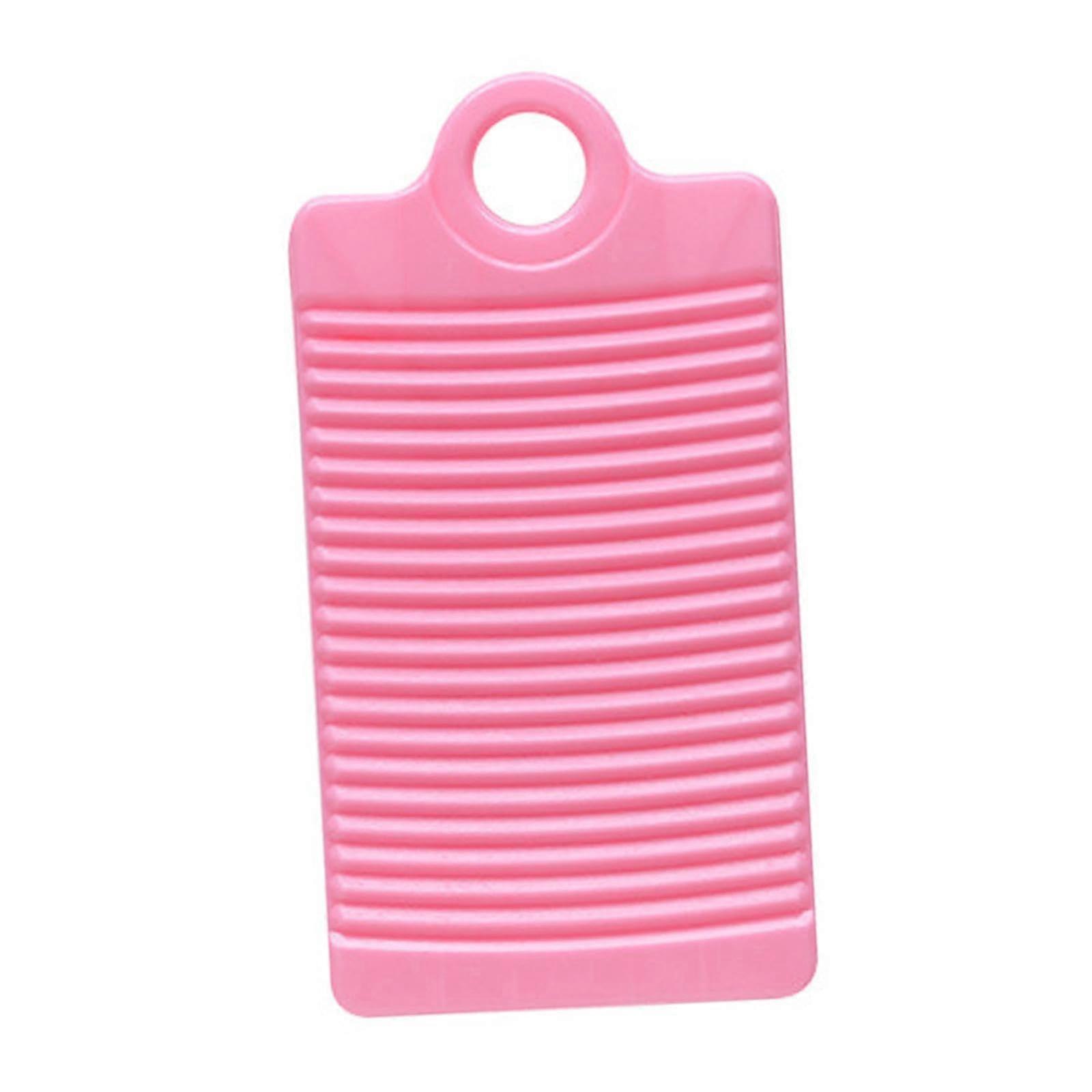 Washing Clothes Board For Hand Washing Tool, Rectangular Washboard For Kids Shirts, Pink