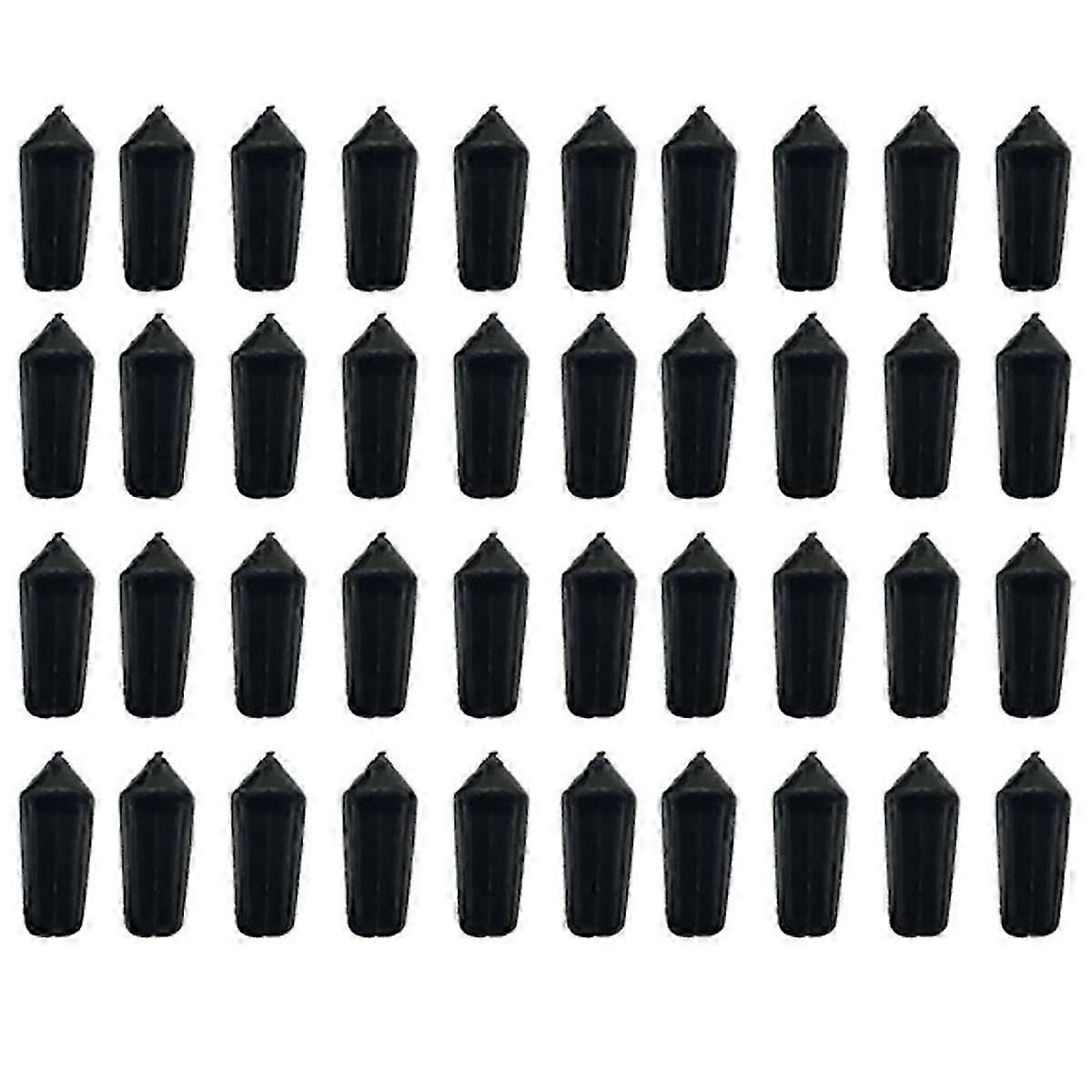 40Pcs Flight Protector, Fixed 90 Degrees Wing Saver Replacement Accessories Tip Protector Black