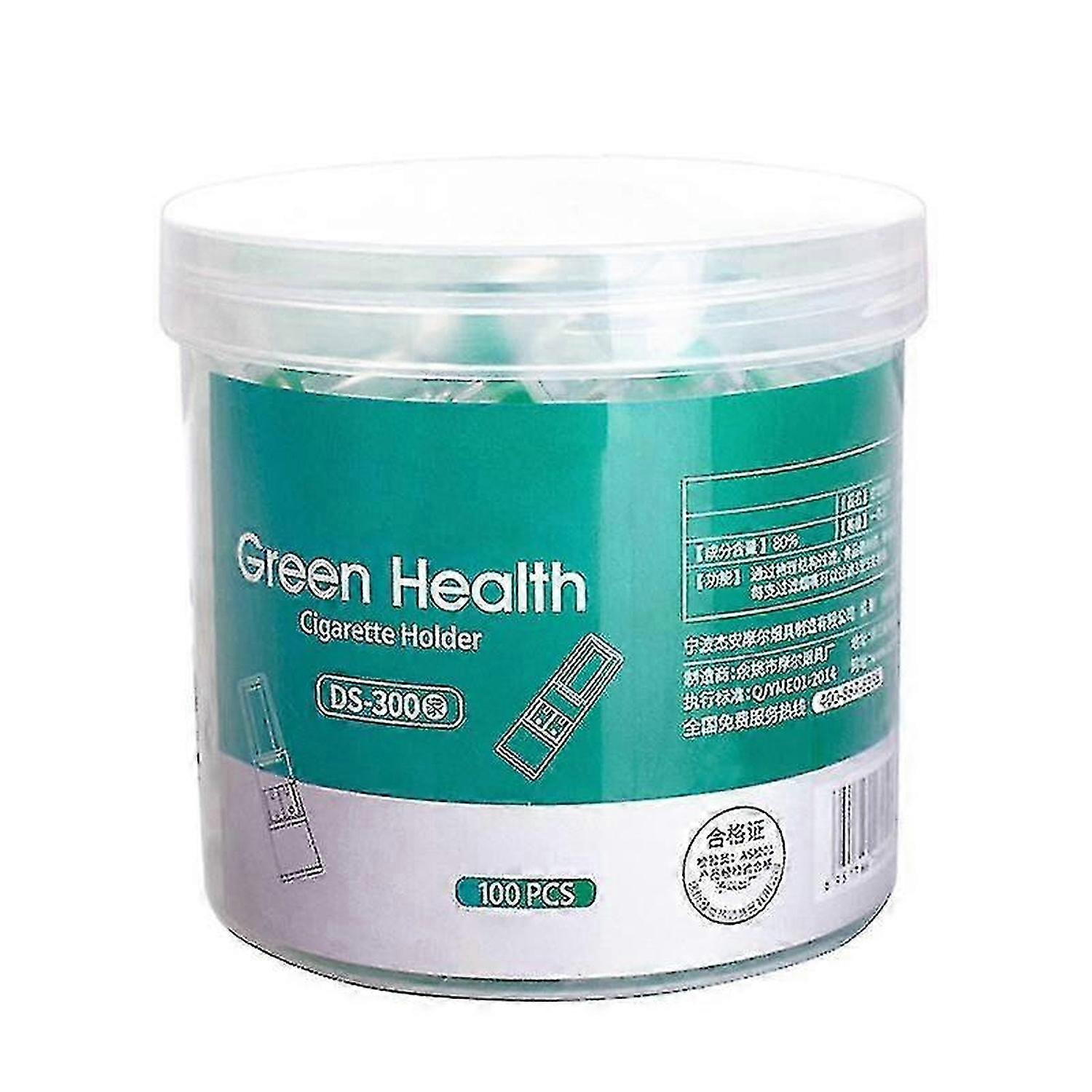 100pcs engangs tobakk sigarett filter røyking redusere tjære filtrering rengjøringsholder