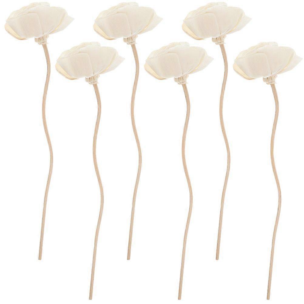 6pcs Dried Flower Diffuser Sticks Essential Oil Diffuser Aroma Sticks for home