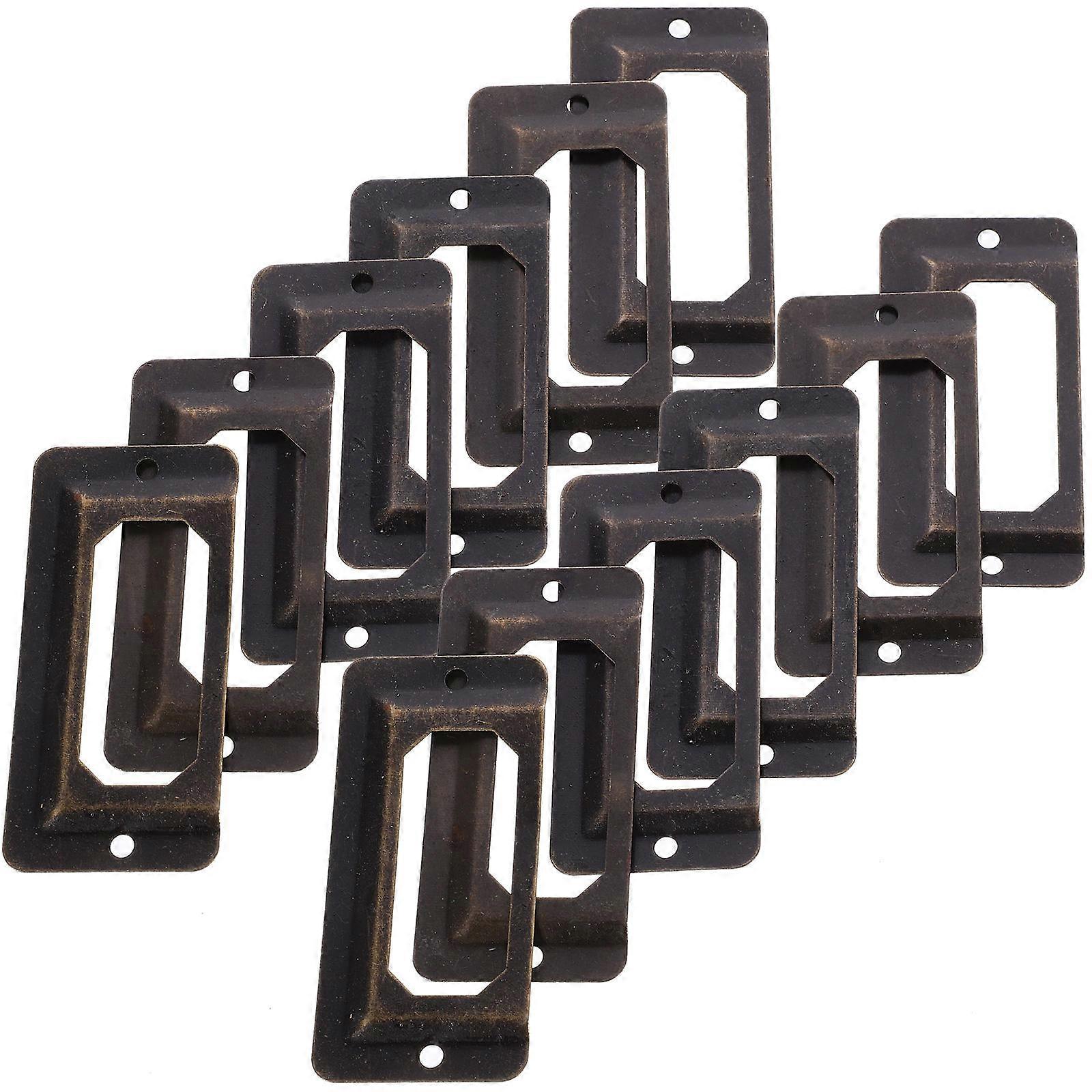 12 stuks metalen labelhouder frames lade kast label frames retro labelhouder