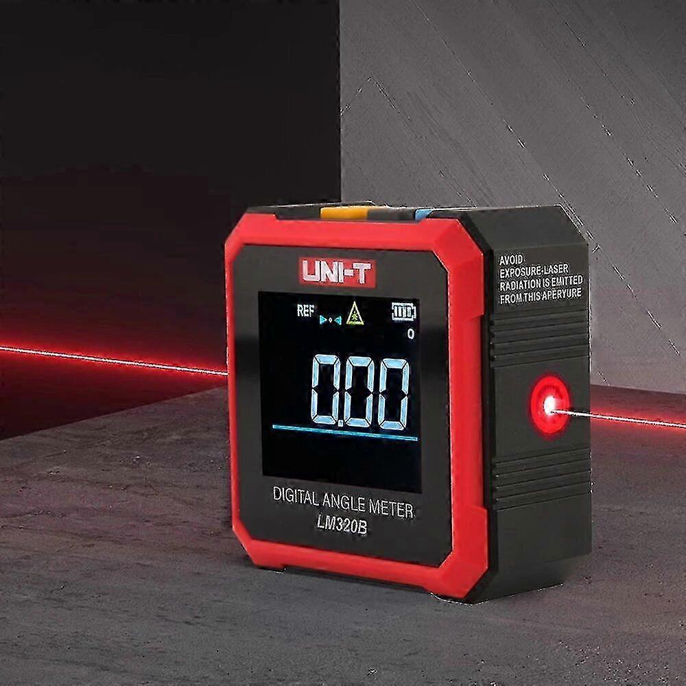 Dual Laser Digital Protractor 4*90 Inclinometer 4-sided Magnetic Bottom Angle Gauge Level Meter Measuring Tools