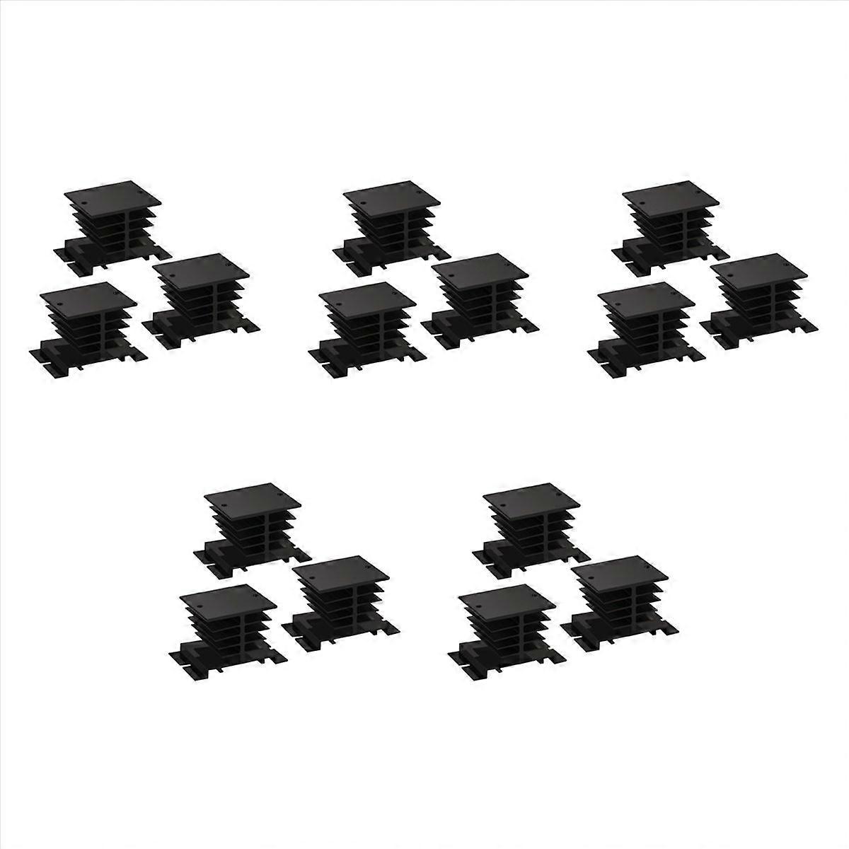 Solid State Relay Heat Sink,15PCS Aluminum Heatsink PID Temperature Controller Heat Sink for SSR-10,