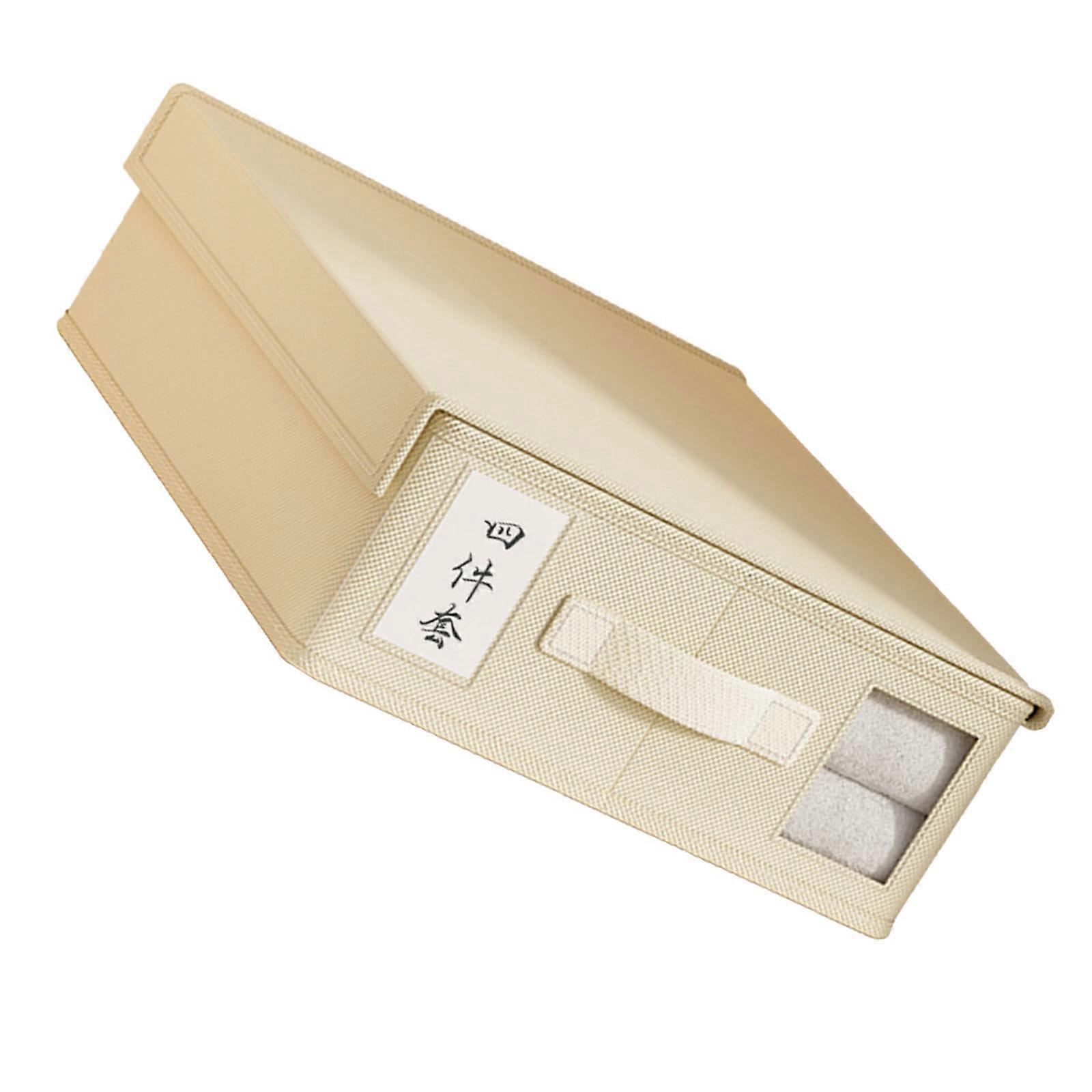 Multi Purpose Bedding Organiser Storage Box For Sheets Duvet Covers Pillowcases With Transparent Front Panel Multicolor