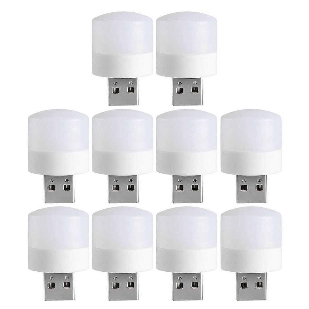 10Pcs USB Night Light Small LED Bulb Portable Plug-in Lights USB Atmosphere Light