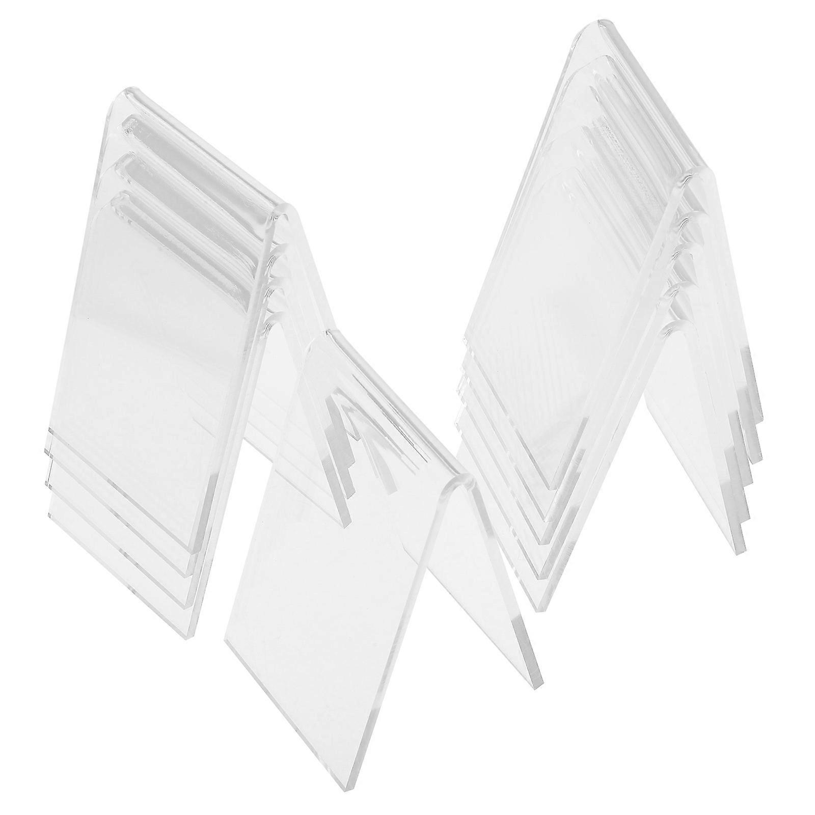 10pcs Clear Acrylic Shoe Display Risers Support Stand for Retail Store Showcase Durable Elegant Solution