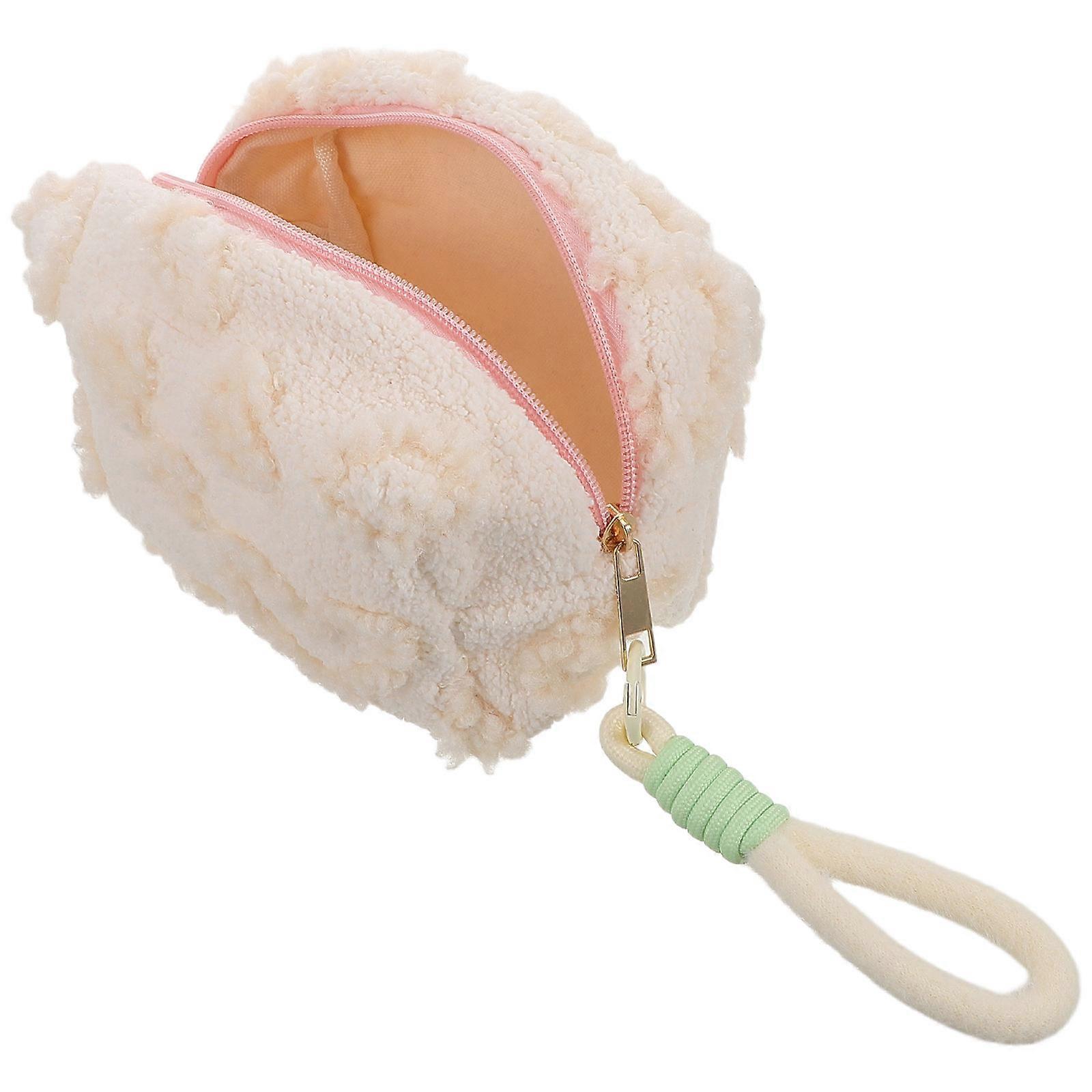 Plush Makeup Bag for Storage Use with Large Capacity Design