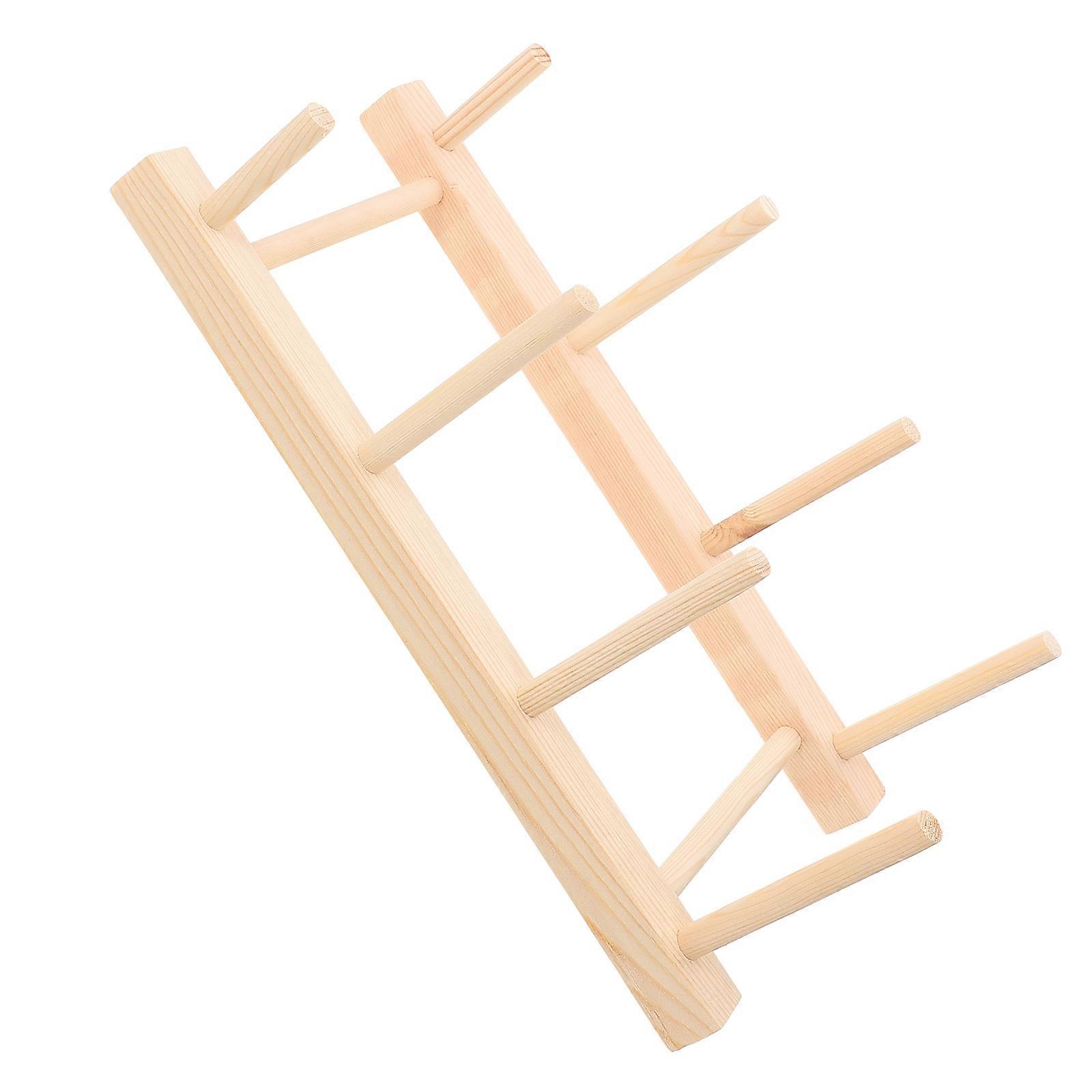 Wooden Thread Holder Stand for Fly Tying Set Spool Thread Holder