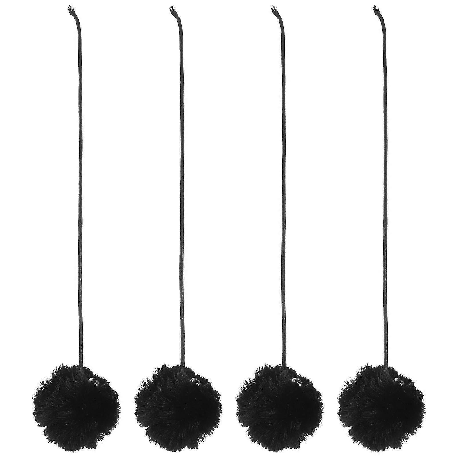 Interactive Cat Balls Toy for Cat Trees 4Pcs Hangings Replacement with Bell