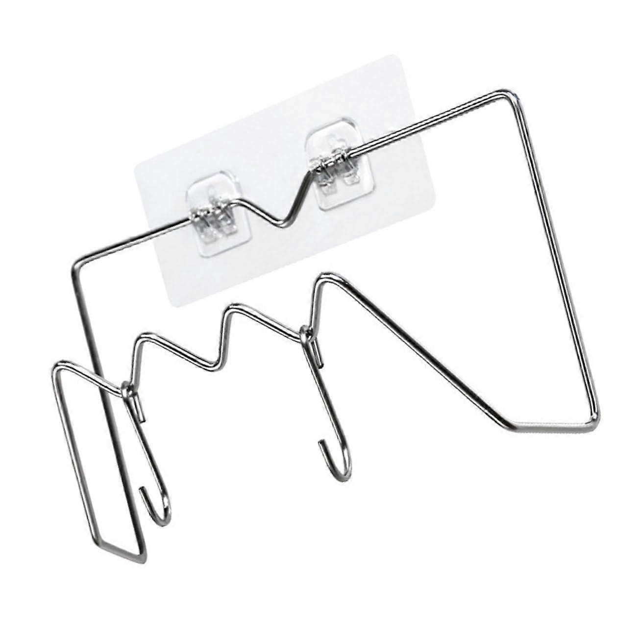 Stainless Steel Wall Mounted Pot Lid and Cutting Board Organizer Rack for SpaceSaving Kitchen Storage