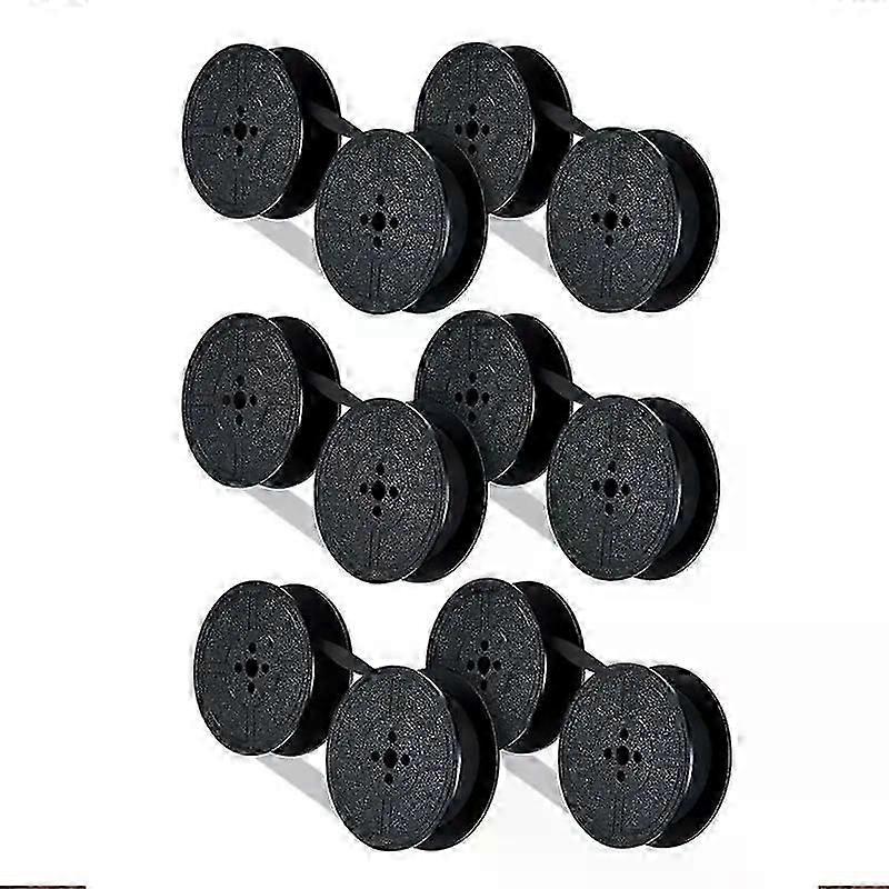 Typewriter Ribbon Twin Spool Typewriter Ribbon Ink Twin Spool Pack Ink Replacement Part For Most Typewriter(Black)