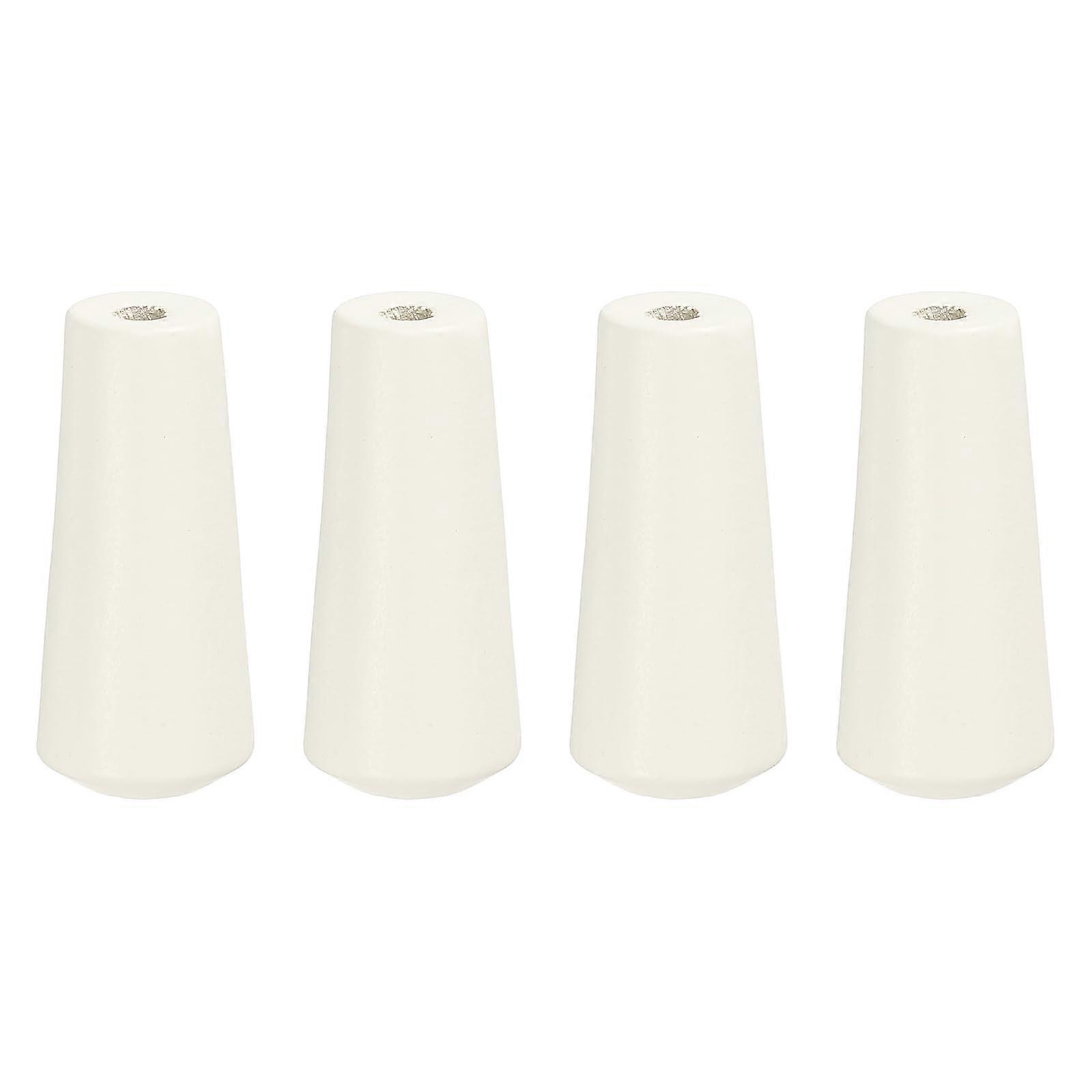 4Pcs 35mm Wooden Window Blind Tassels Cord Knobs, Tangle Cord Ends for Curtains and Shades, White
