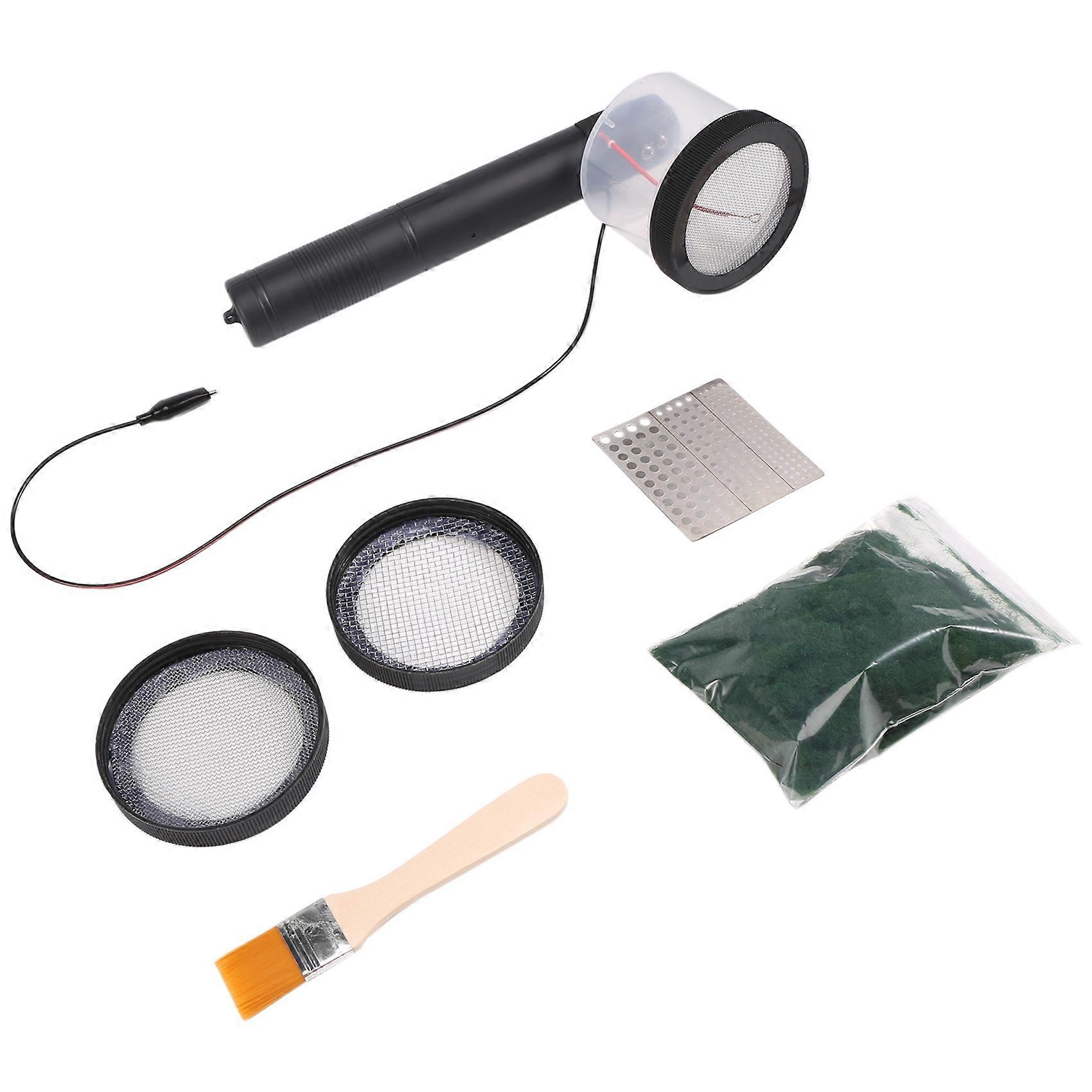 Flocking Kit Static Grass Applicator ABS Flocking Machine with Antislip Handle for DIY Scenic Modelling Sand Table