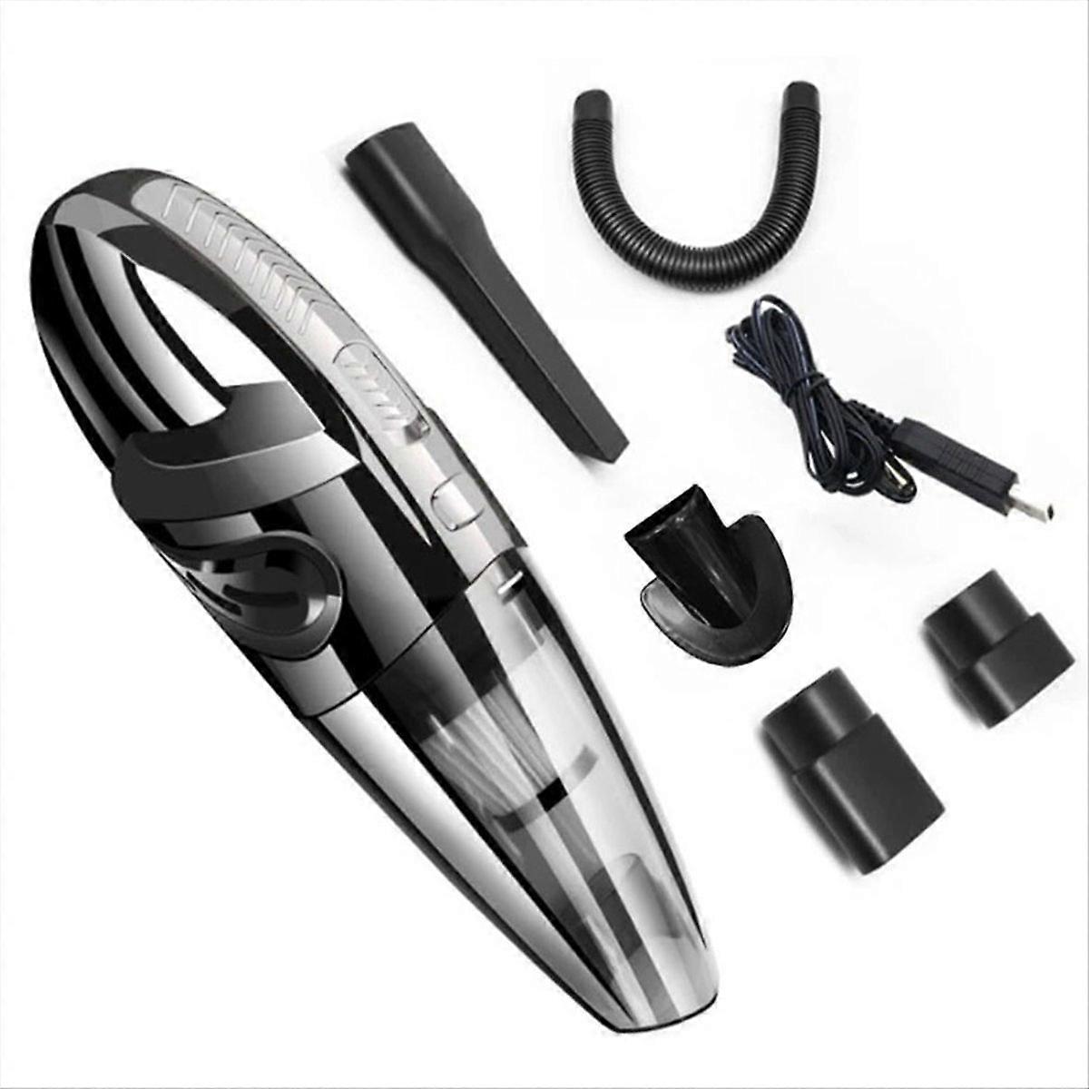 1 Set Car Vacuum Cleaner Small Car Interior Vacuum Cleaner Silver