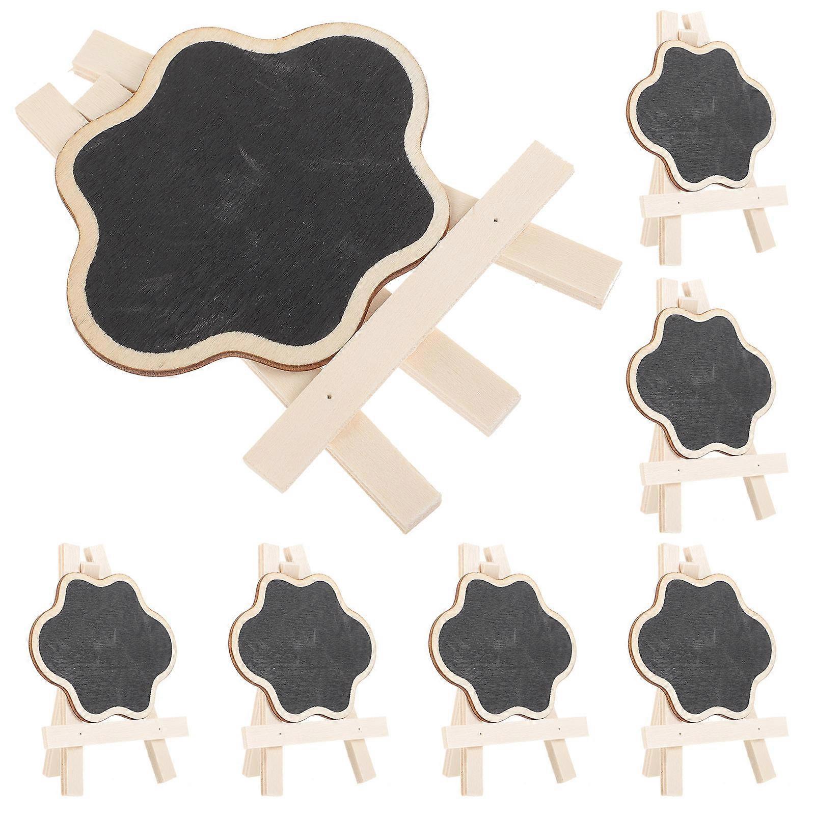 Small Chalkboard With Stand 1 Set Message Board For Children Adults 10.6X8Cm Lightweight Durable