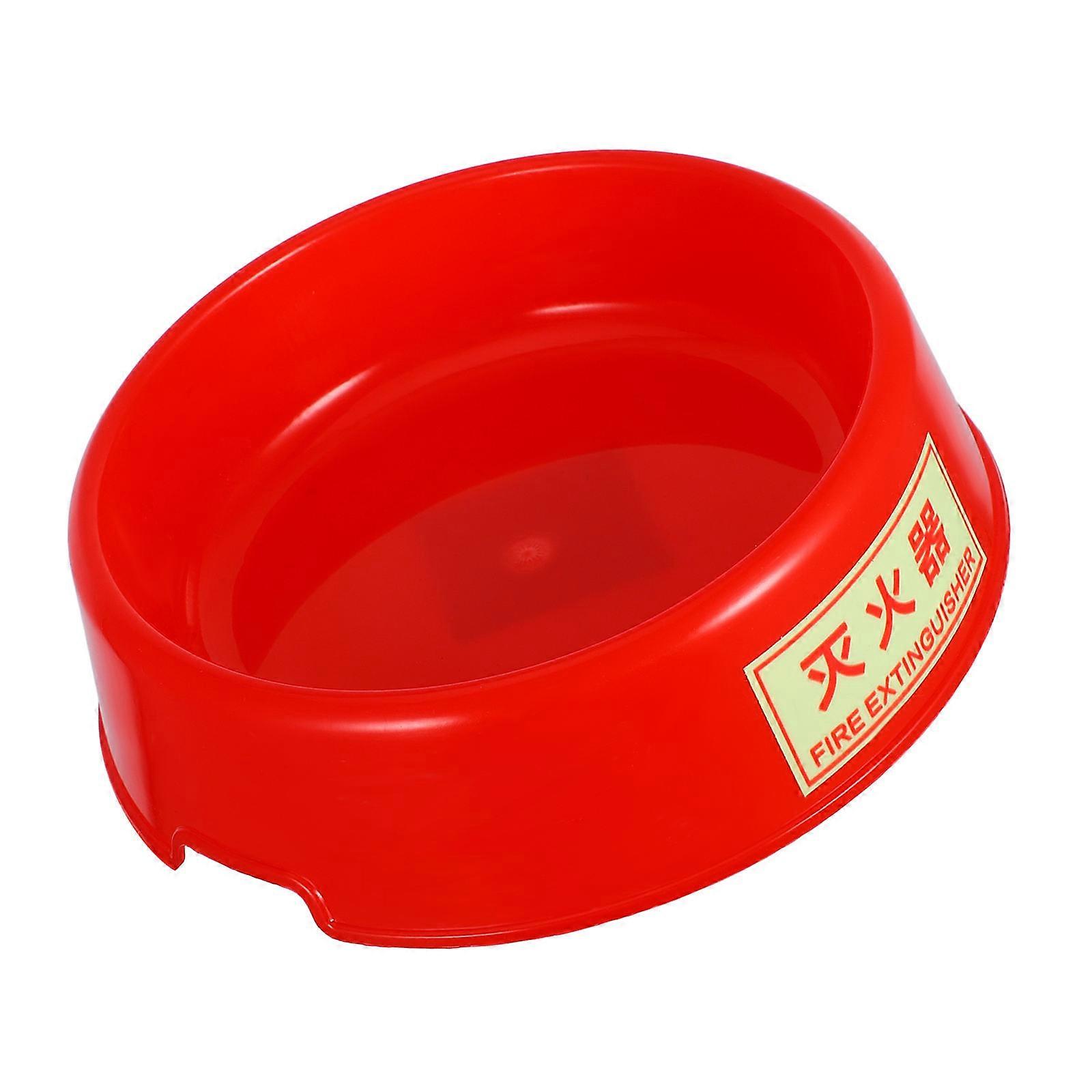 Durable Fire Extinguisher Base Plastic Support for 2Pcs Red Extinguisher