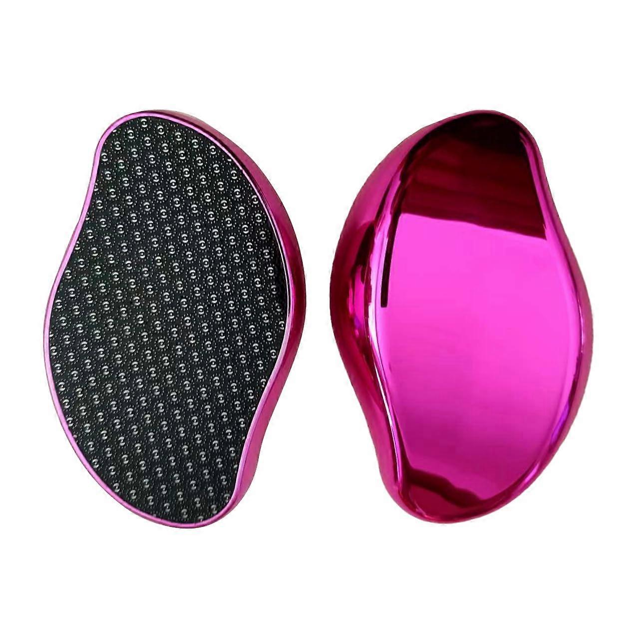 Glass Foot File Callus Remover Pedicure Tool for Soft Heel Smoothing InShower Use Red