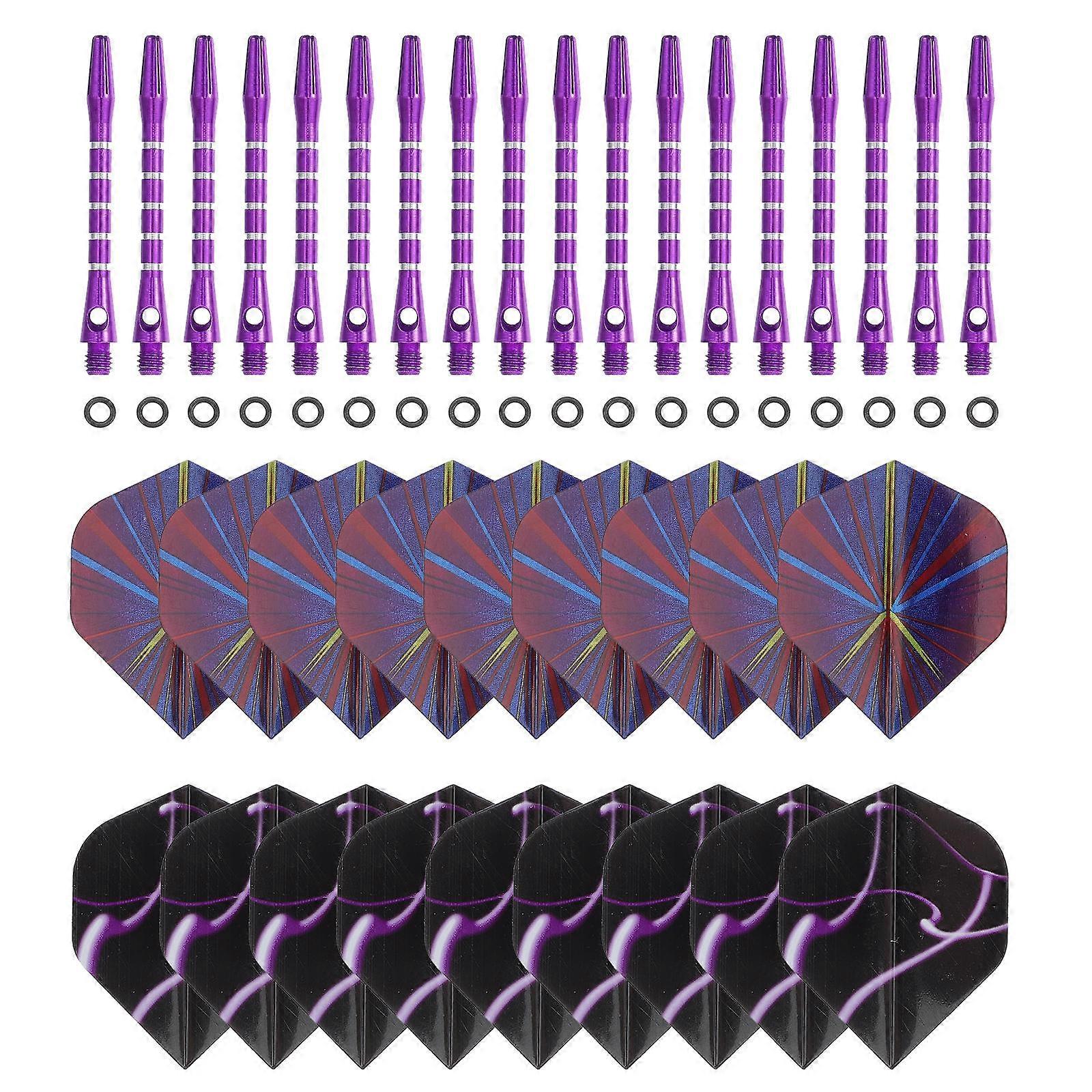 Flydart Accessories Kit Aluminum Alloy Dart Shafts for Playing 18Sets Assorted Color