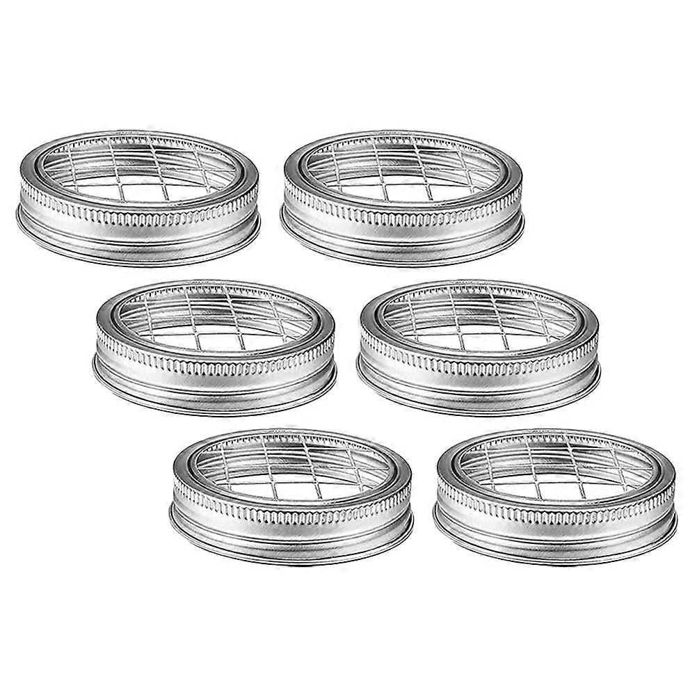 Flower Jar Insert Lid Metal Flower Lid Insert for Home Use 6Sets