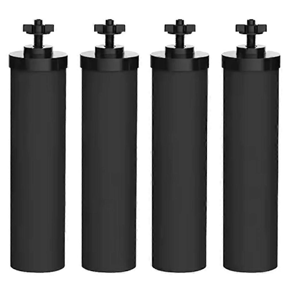BB9-2 Activated Carbon Water Filter 4 Pack for Black for Berkey Gravity Fed Purification System Replacement