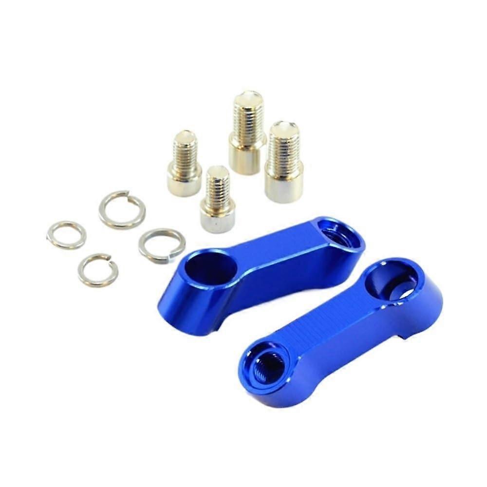 Motorcycle Mirror Extender Aluminum 360° Rotation Adjustable Riser Adapter for Expanded View