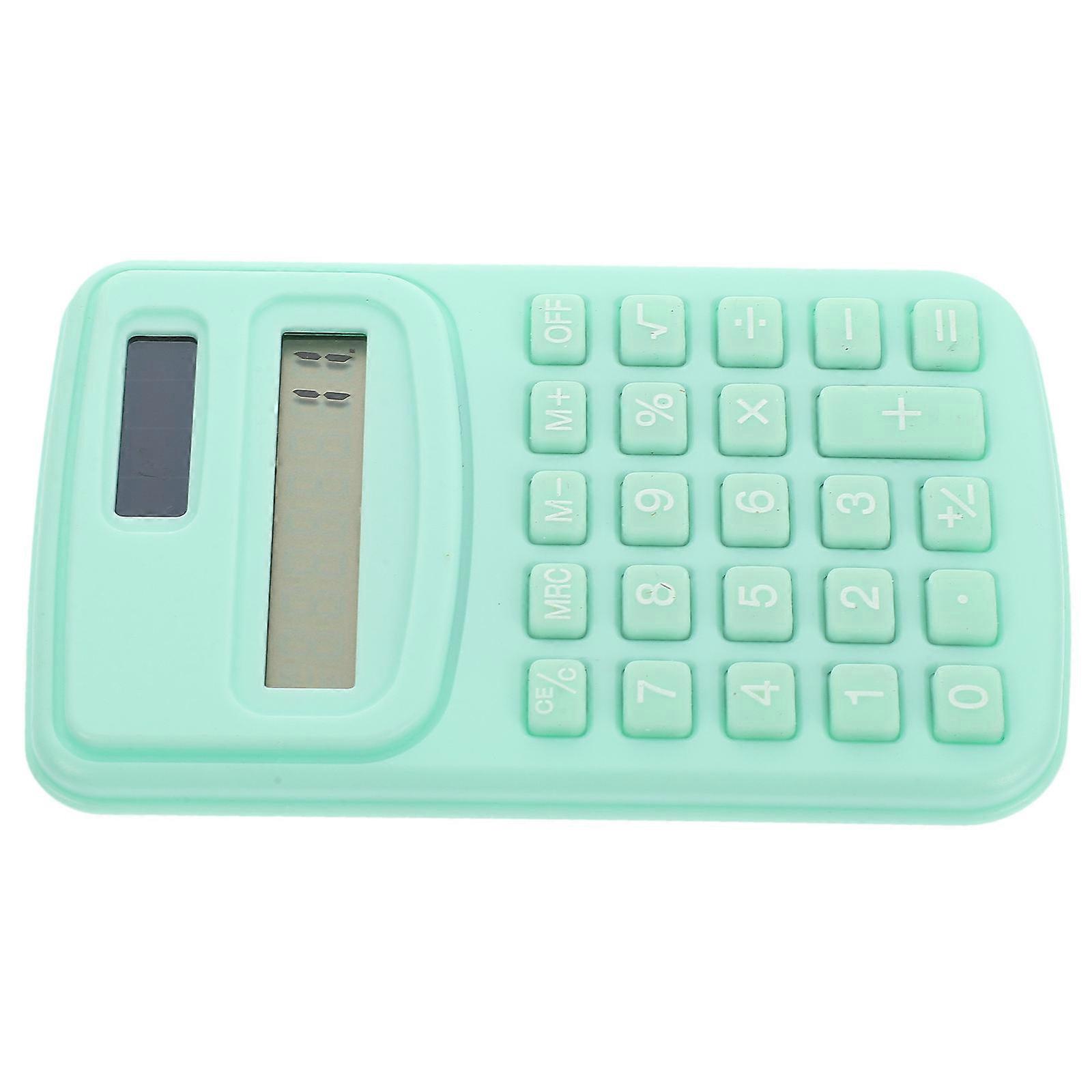 Accounting Calculator Silicone Material Rectangular Shape For School Study Work Everyday Use 1Set
