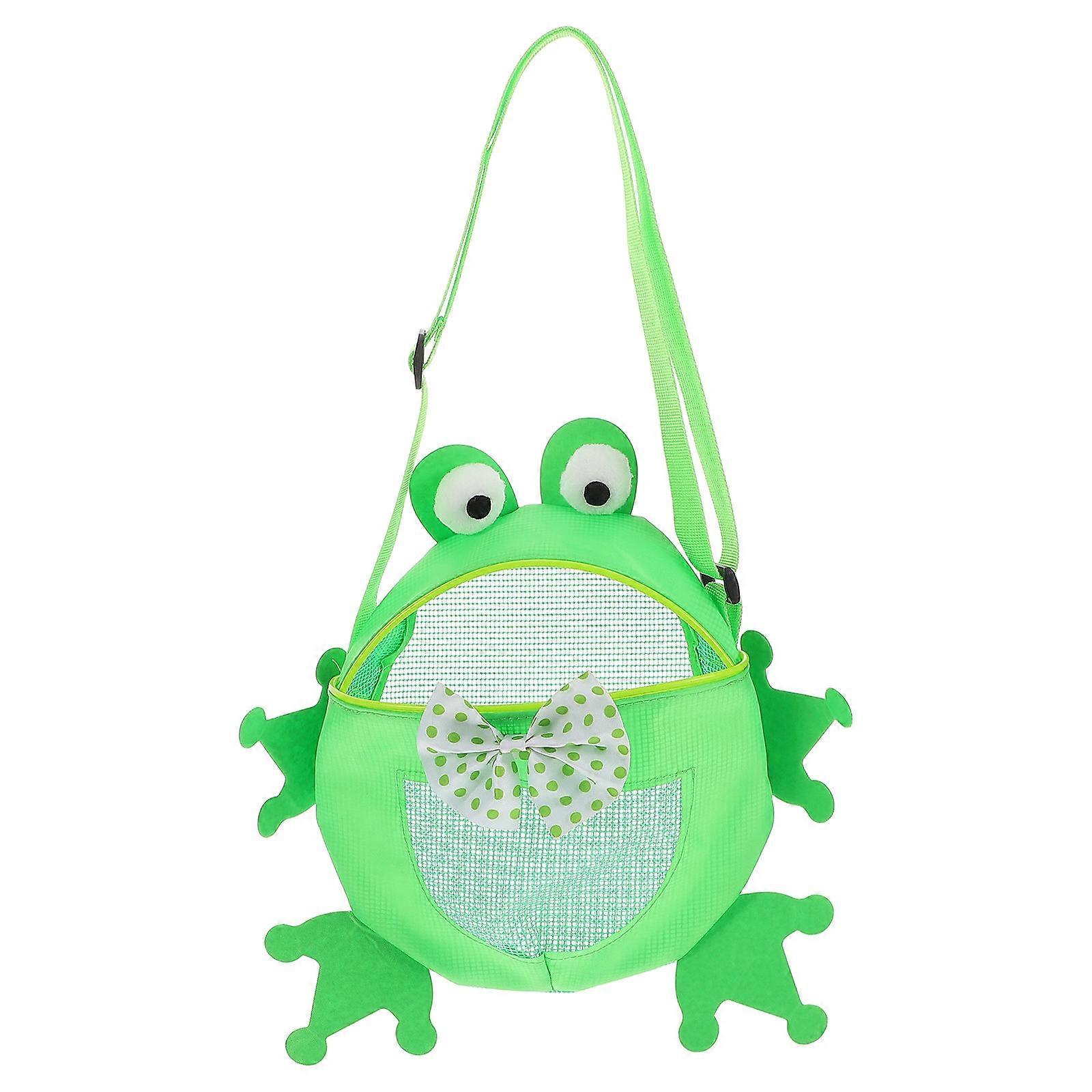 Frog Beach Mesh Bag Large Capacity Sand Toy Organizer