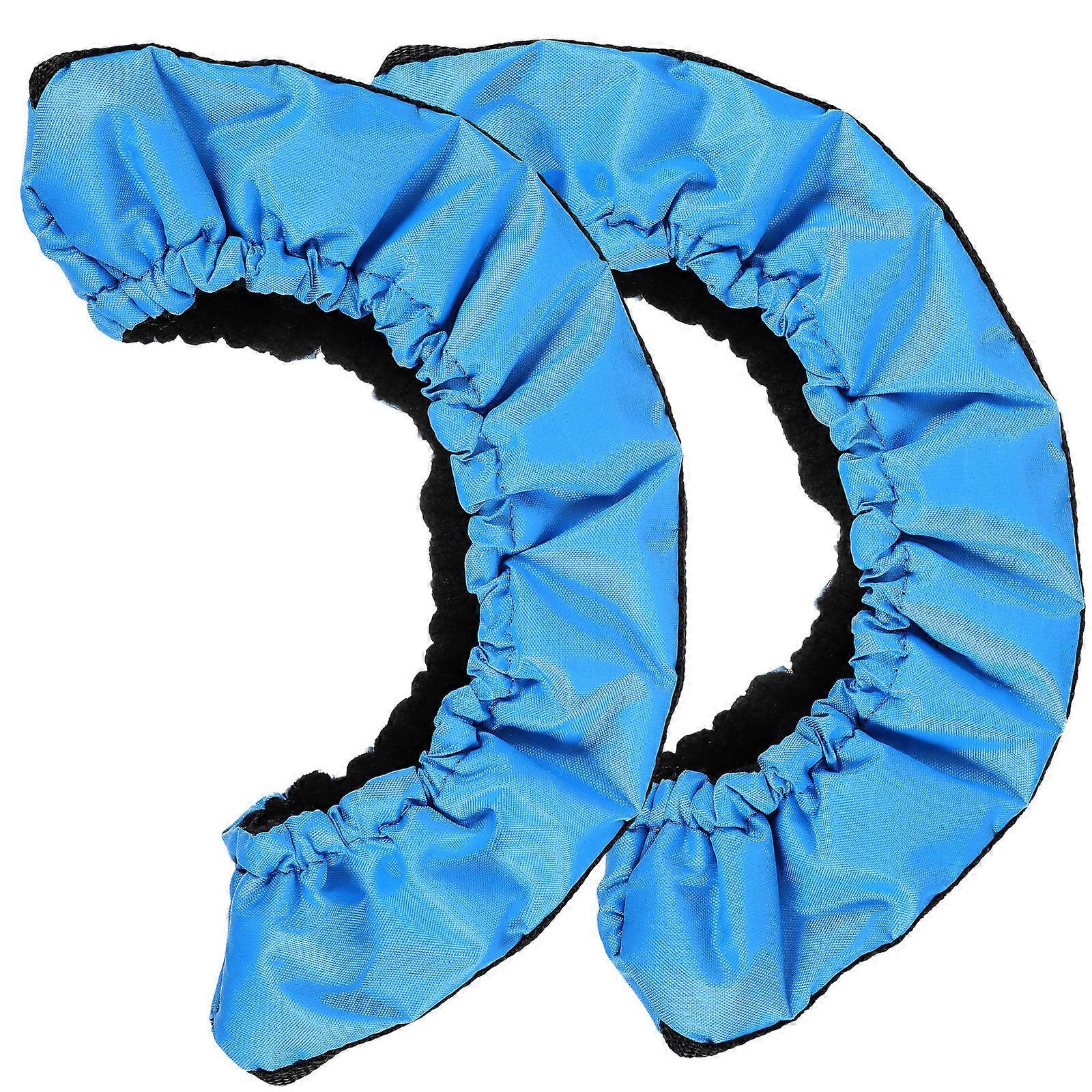 1Pair Blue Ice Skate Protector Covers for Skating Shoes Durable Use