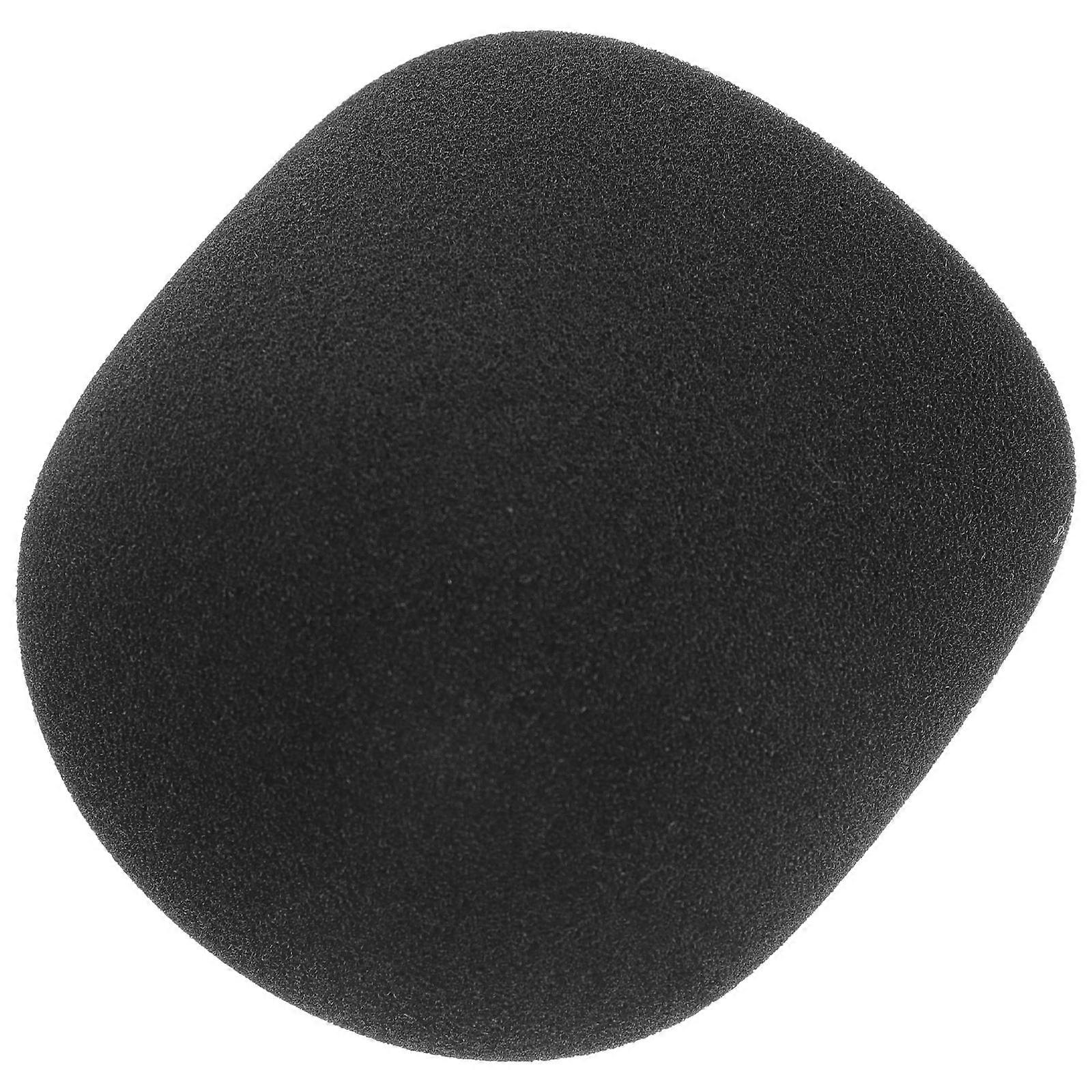 Mic Sponge Cover Black Microphone Windscreen for 4Pcs Protection