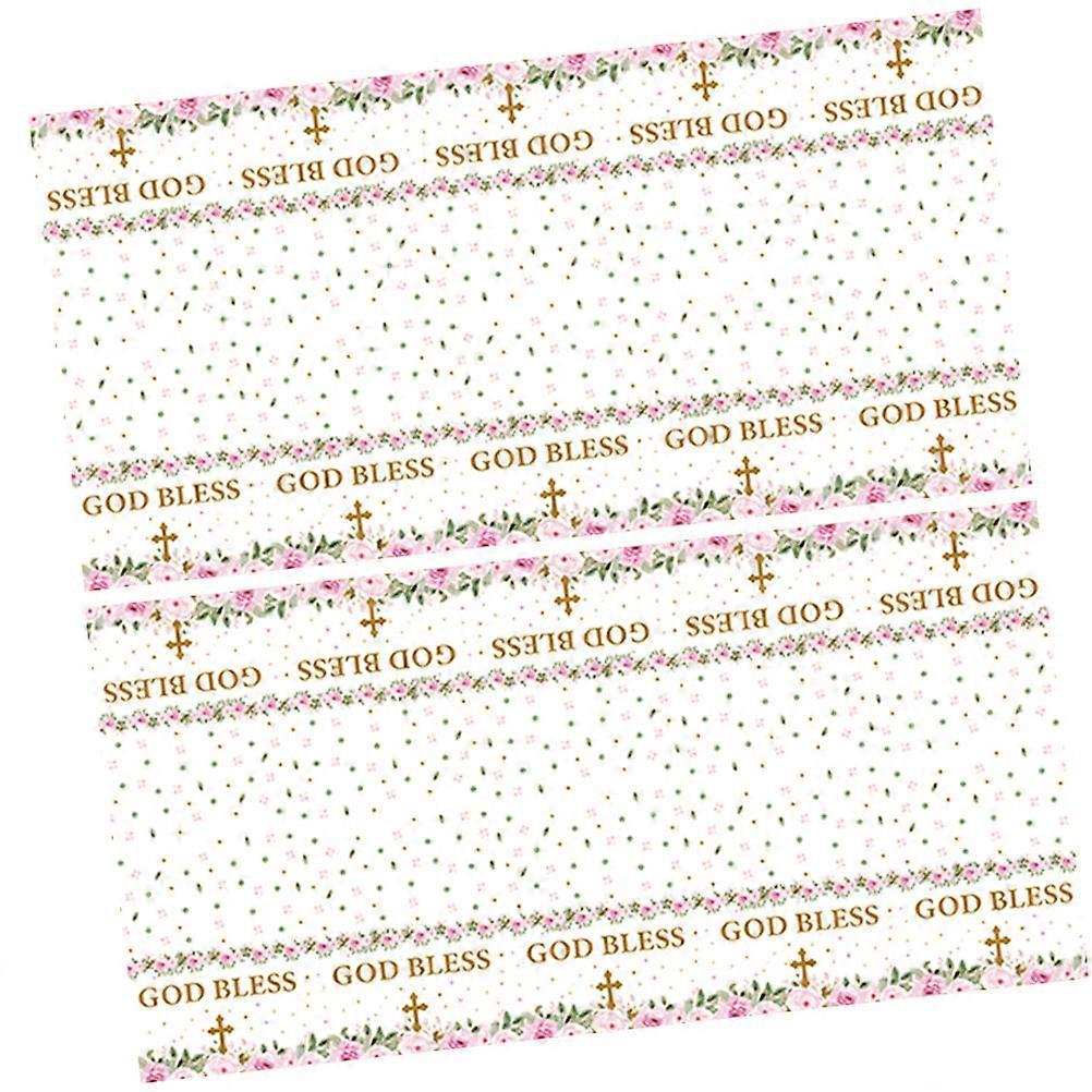 Easter Floral Tablecloth Disposable for Home Use 4Pcs Table Cover