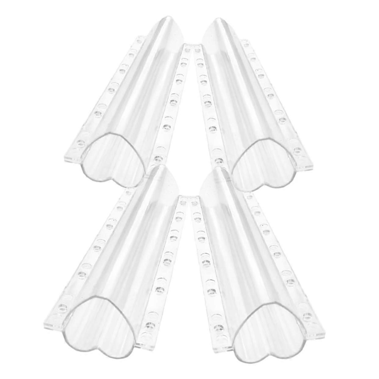 4pcs Heart Shaped Vegetable Shape Mold Reusable Fruit Shaping Tool for Garden Cucumbers