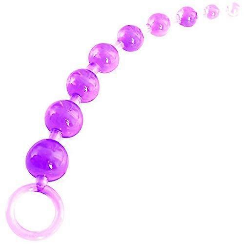 Silicone Anal Beads for Beginners with Graduated Pleasure Balls and Ergonomic Pull Ring