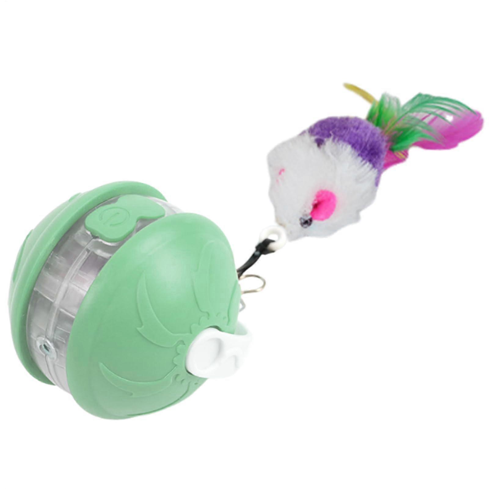 Interactive Cat Toy Automatic Rolling Ball for Indoor Cats, Fast Charging, Low Noise, Green