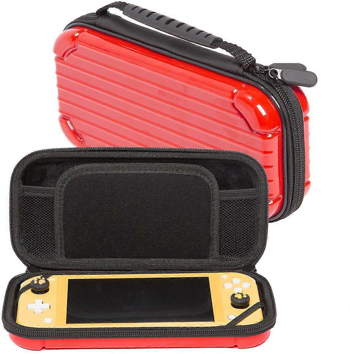 Case for Nintendo Switch Lite with Waterproof Hardshell, Game Card Storage and Bold Red Finish