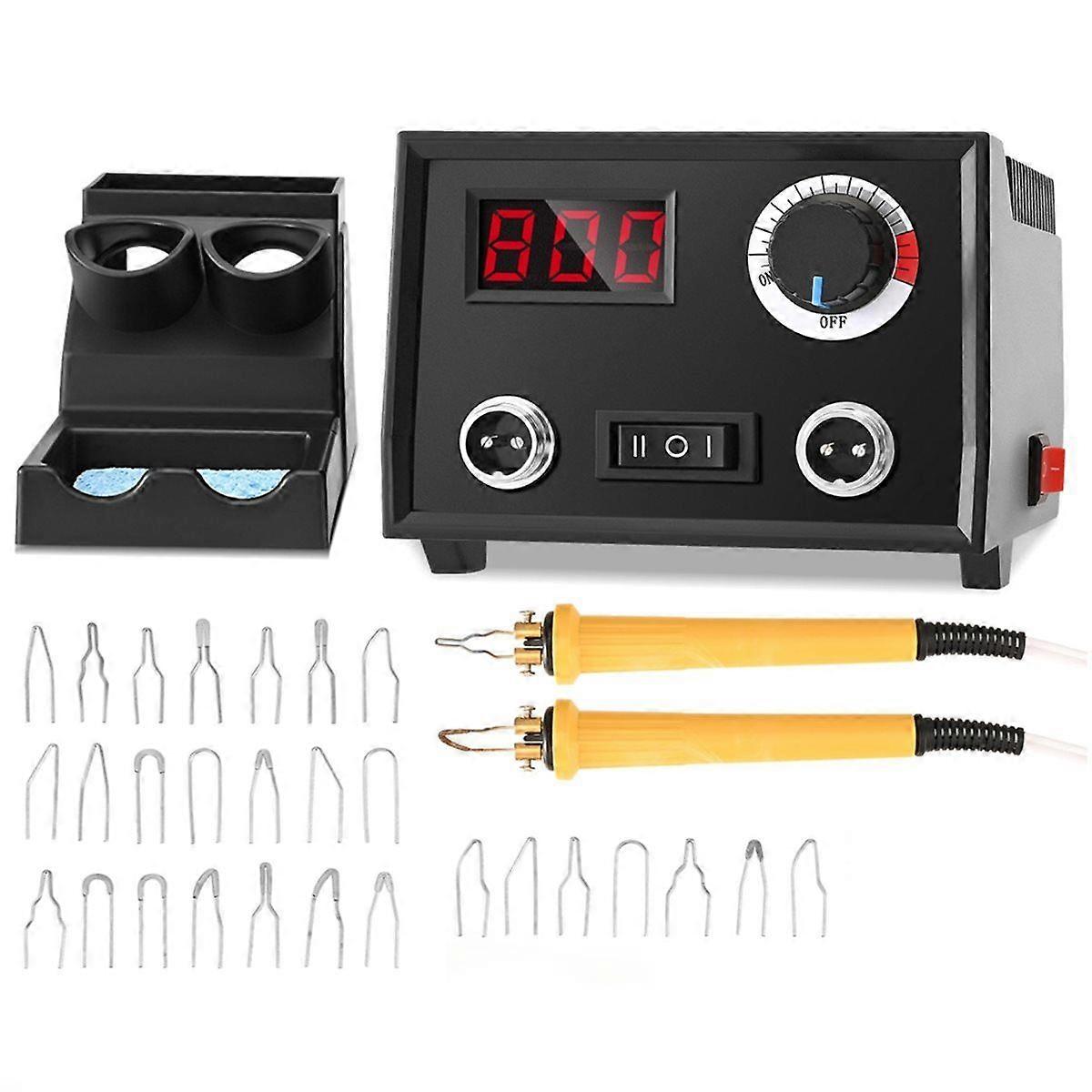 60W Pyrography Machine Kit with Wood Burning Pen and 30 Wire Tips for Crafting