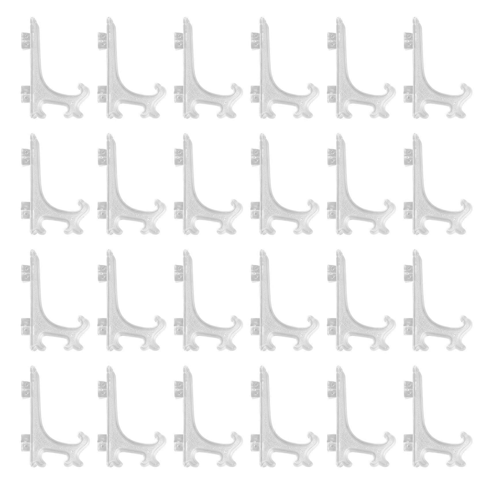 3 inch Clear Plastic Stand Cookie Holder Display Stand (24 pack)