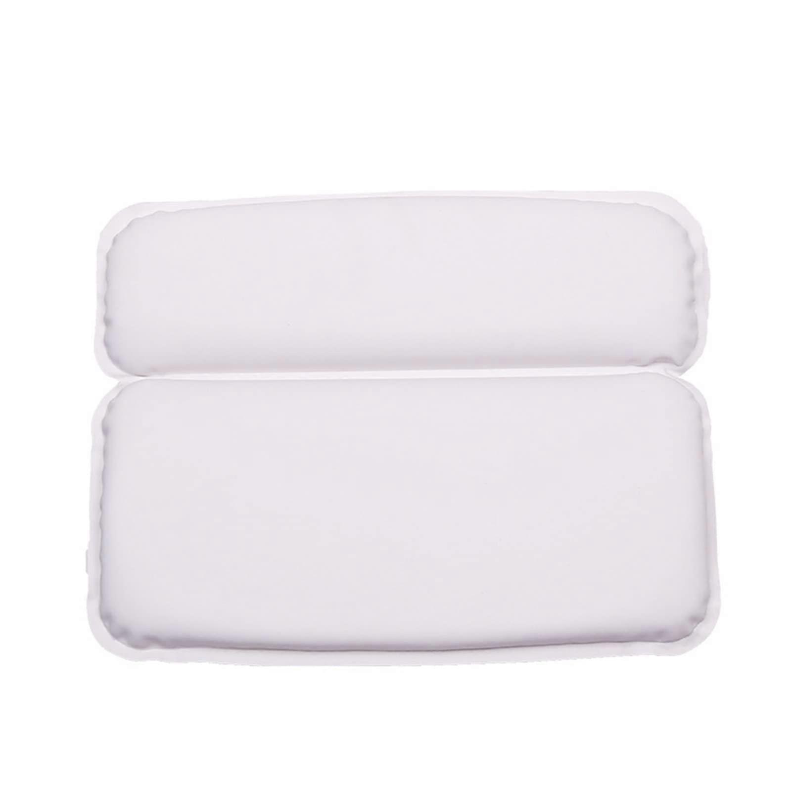 Bath Pillow with Secure Suction Cups, Waterproof PU Bathtub Cushion for Neck and Head Support