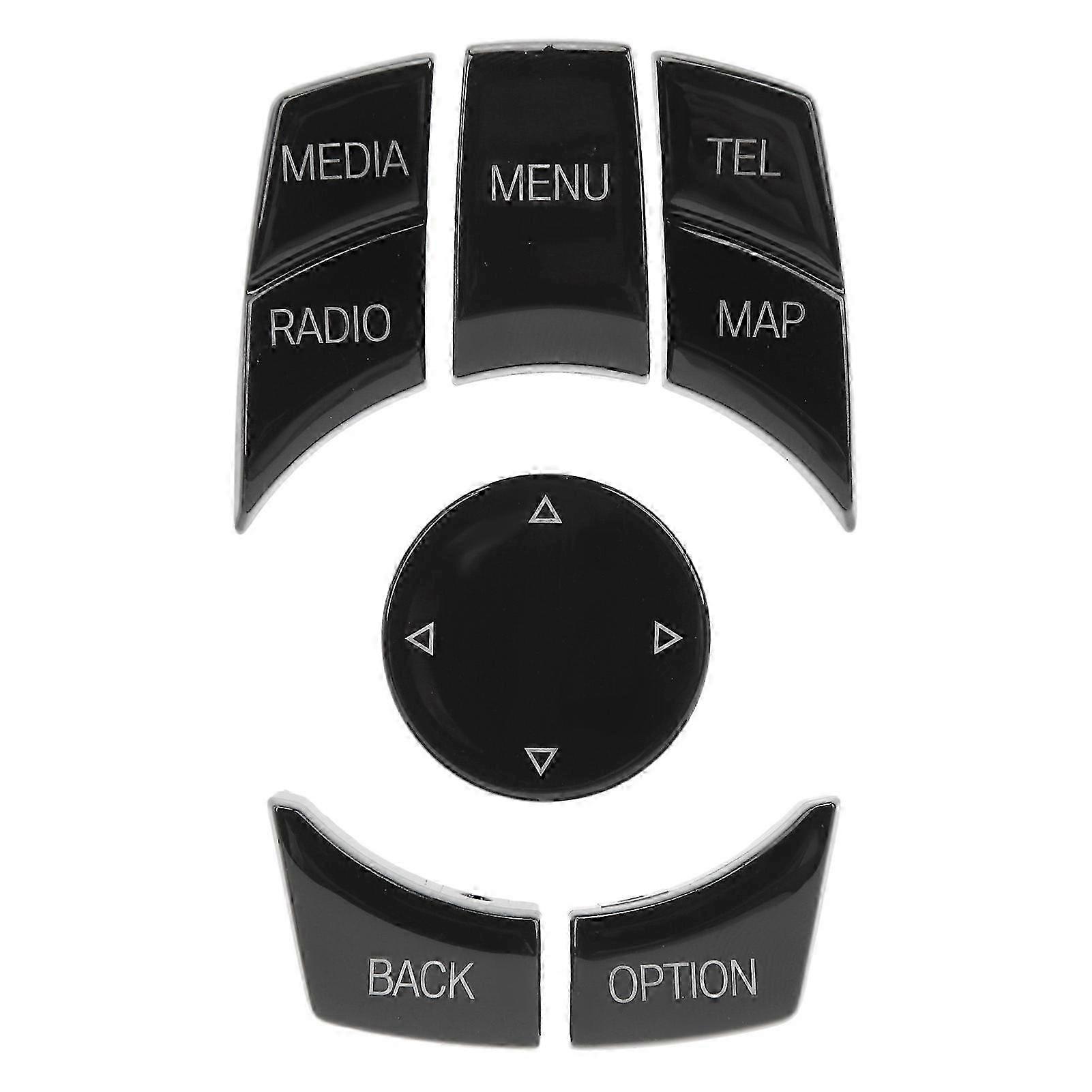 Glossy Black Multimedia Control Button Kit for BMW E84 E70 E71 E72 E81 E82 E Chassis Central Console_ggxx