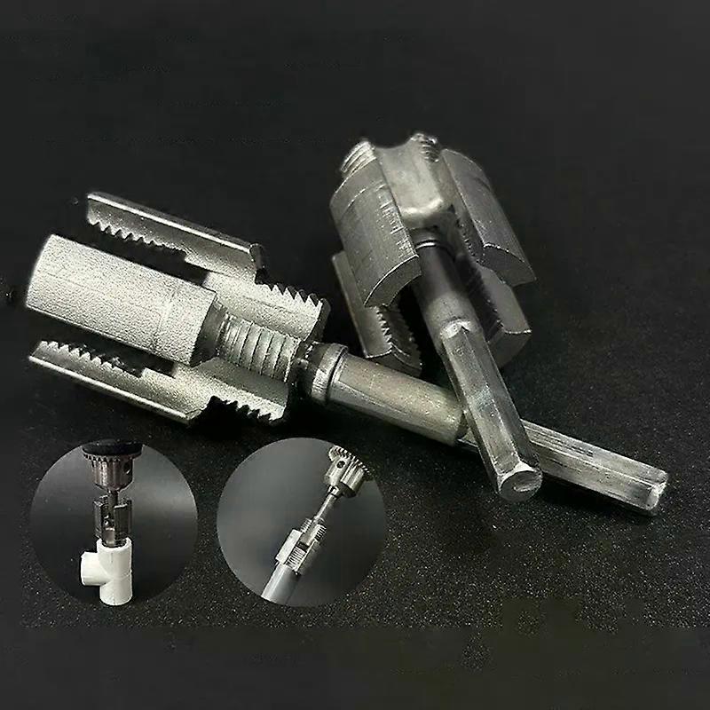 Pipe Thread Cutting Tool Integrated Internal External Pipe Threading Tool Electric Drill Compatible PVC Pipe Threader Kit