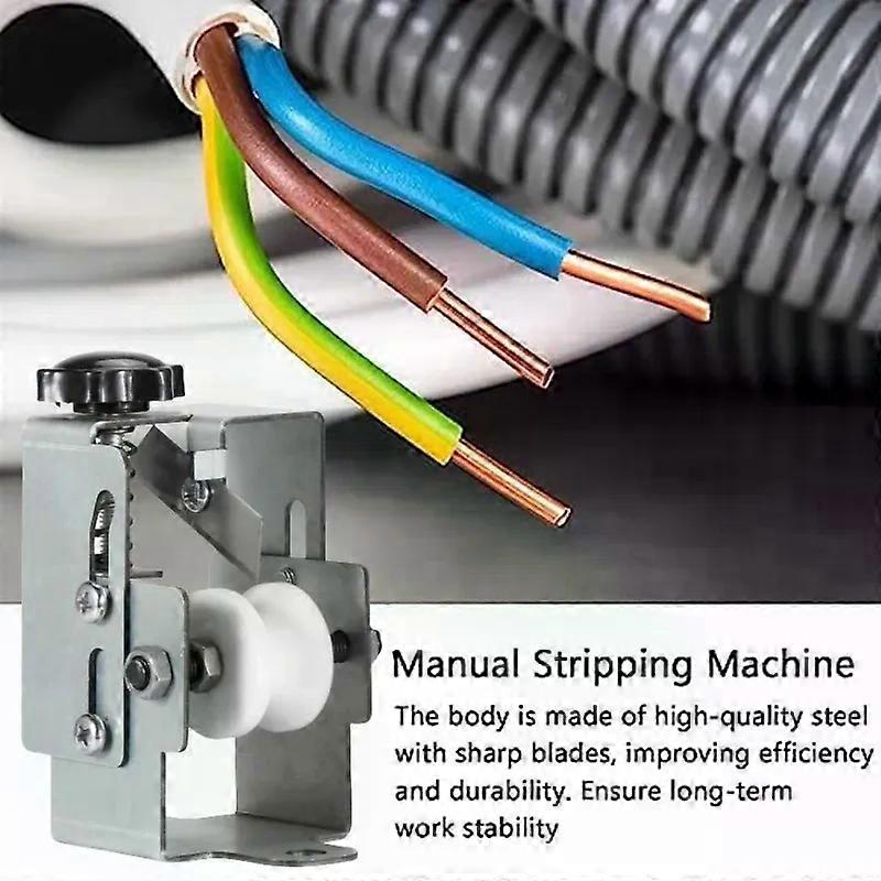 Electric Wire Manual Stripping Machine Fast Scrap Cable Peeling Machine Quick Waste Wire Striper For Audio Line Processing Wire