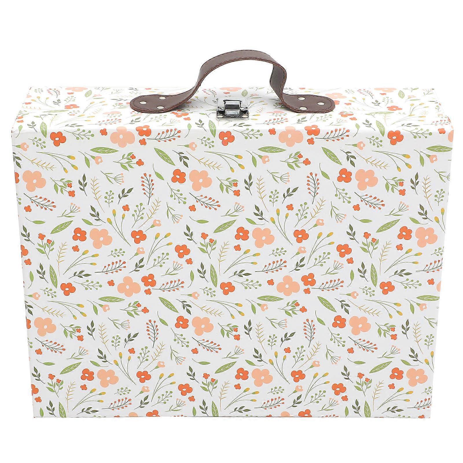 Mini Suitcase Paper Gift Box for Storage Elegant Multi Color