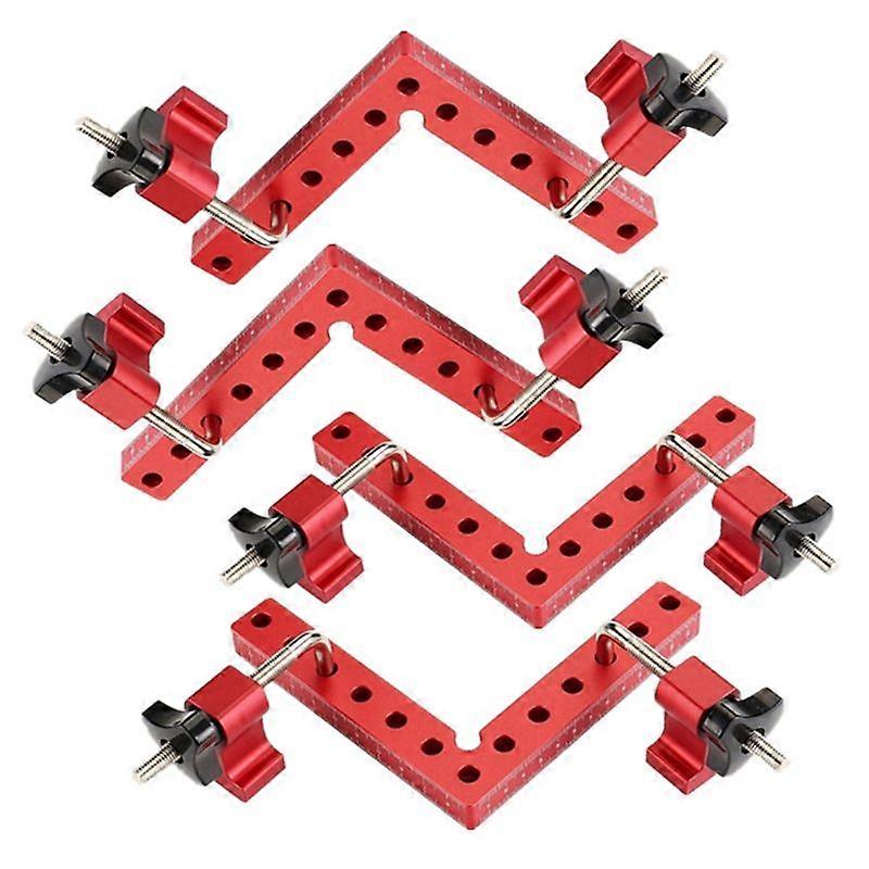 4Pcs 90 Degree Squares Right Angle Clamping 5.5X5.5inch L-Type Tool
