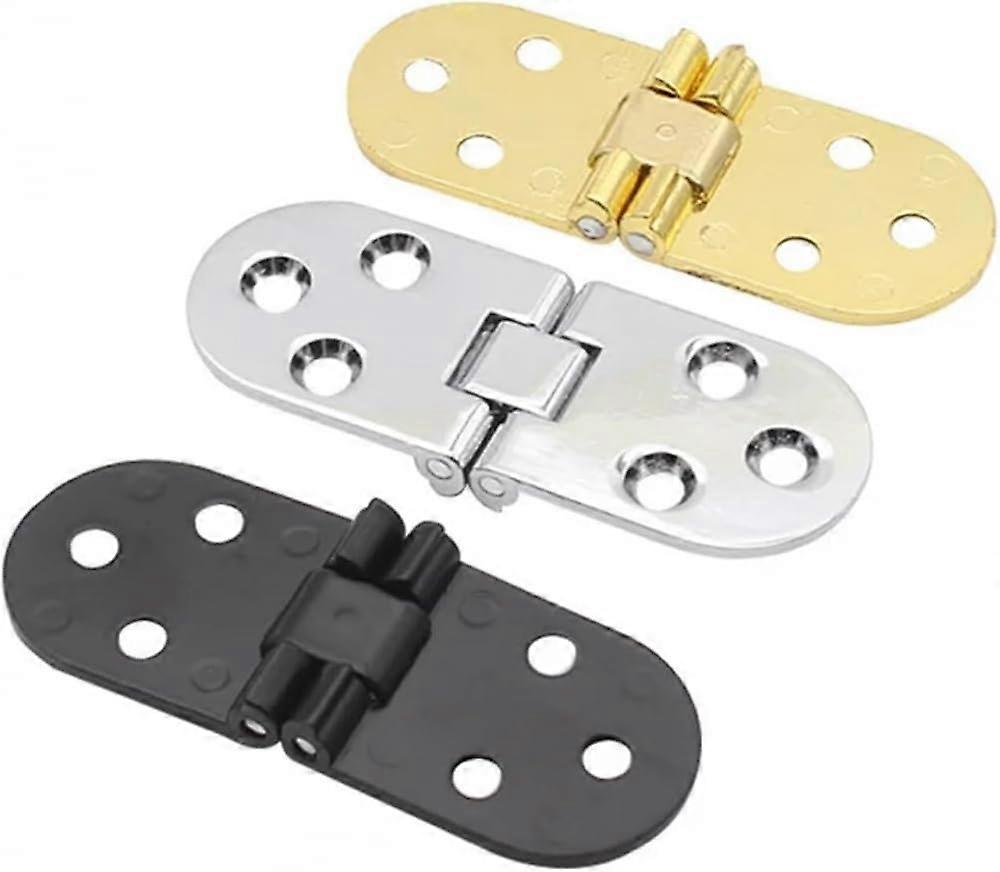 Self Supporting Folding Table Hinge with Smooth Quiet Operation, Flush Mounted Cabinet Door Hinge Silver
