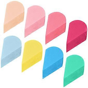Makeup Sponge Petal Shape Makeup Sponges for Foundation 8Pcs Assorted Color