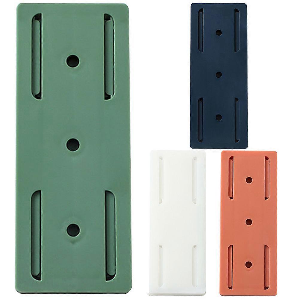 4Pcs Self Adhesive Socket Holder Hanging Power Strip Rack Wall Mounted Socket Rack