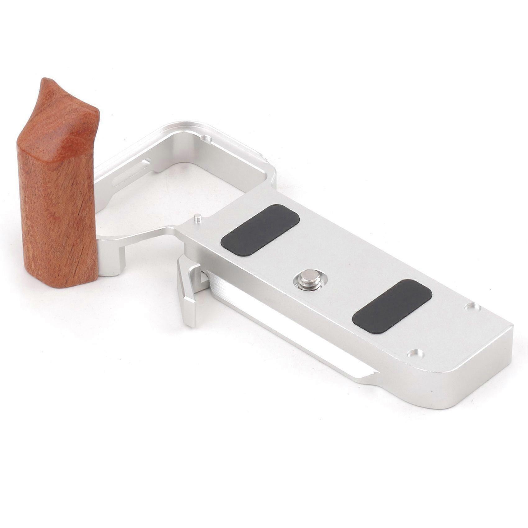 L Hand Grip for Camera Base Plate Quick Release Support Quick Installation System Tripod Mount for A7C2/A7CR Silver